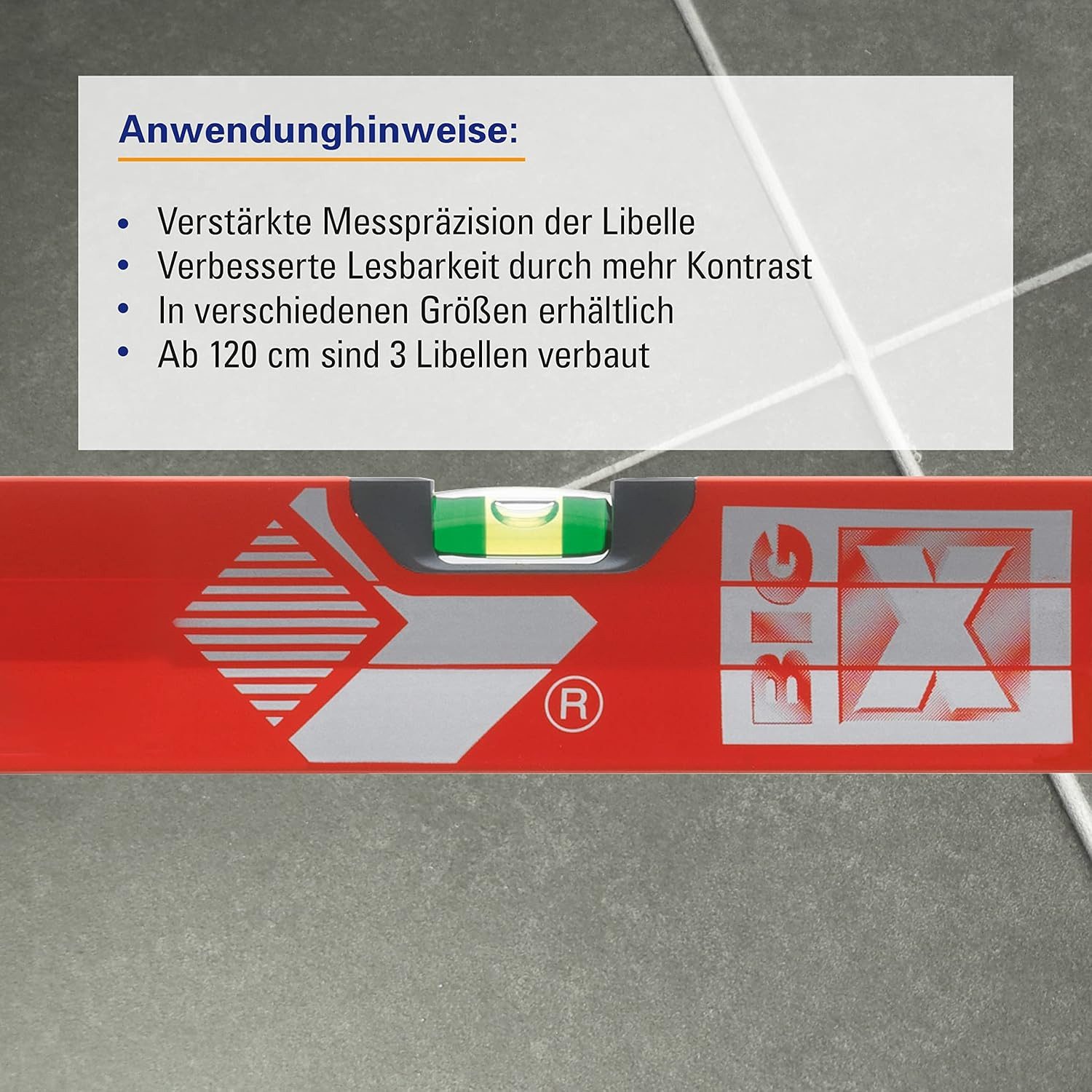 Karl Dahm Wasserwaage Karl Dahm Sola Präzise Wasserwaage aus robustem Aluminium