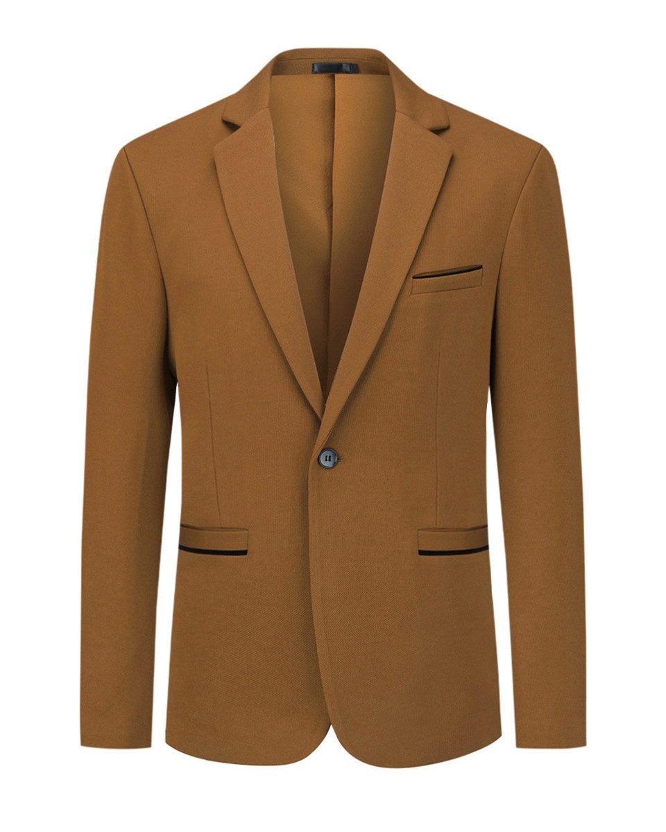 Allthemen Sakko Herren sportliches Casualsakko aus Stretsch Stoff günstig online kaufen