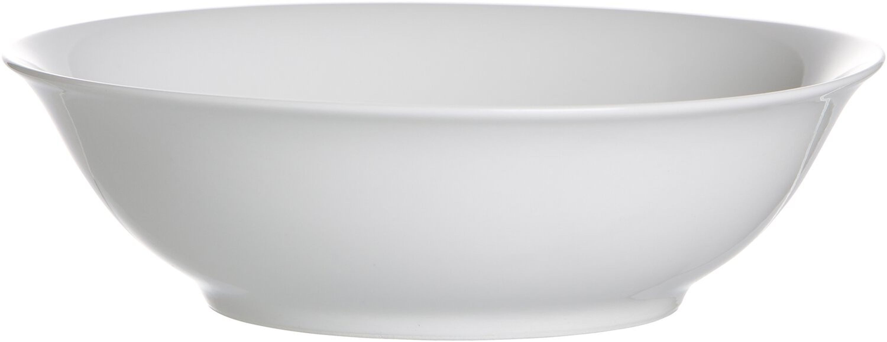 Ritzenhoff & Breker Salatschüssel Servierschale 20 cm Weiss klassisch-schlicht, Porzellan