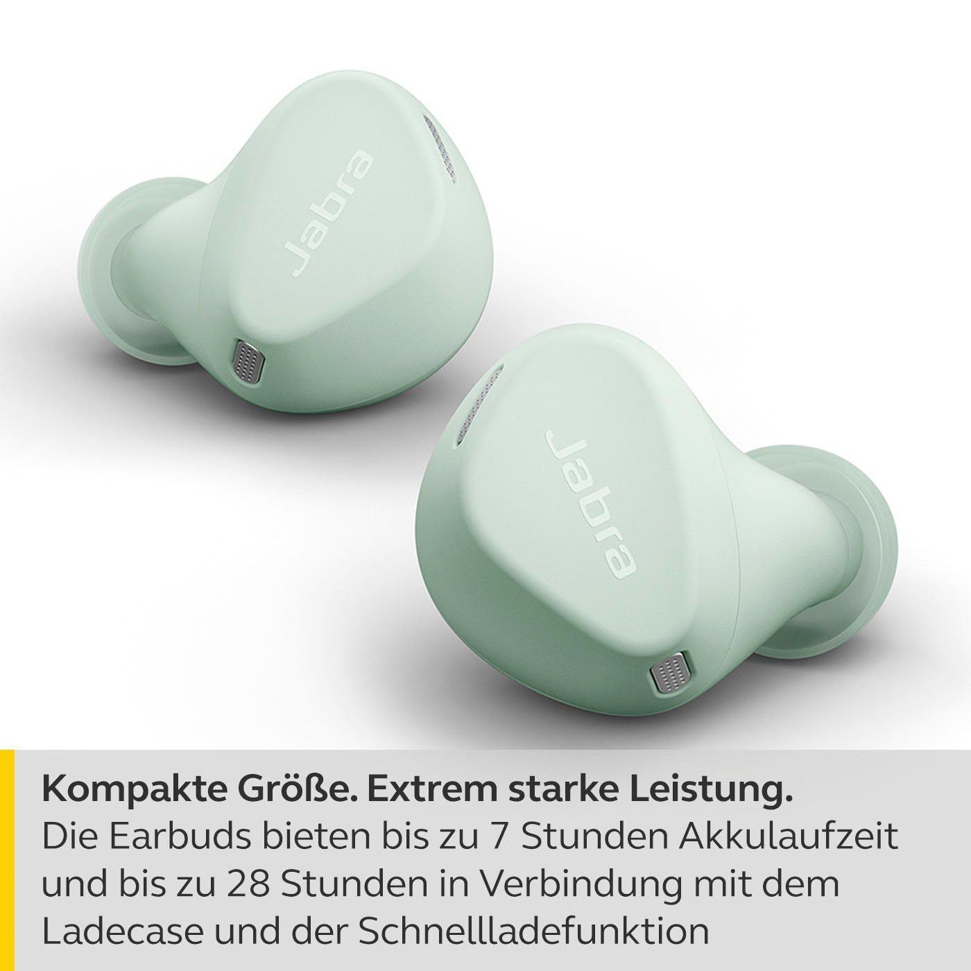 Cancelling Bluetooth) Bluetooth-Kopfhörer und Noise Sprachsteuerung, True Assistant, mint (ANC), Wireless, Musik, Jabra Google 4 Anrufe active Elite für (Active Freisprechfunktion, Siri, integrierte Steuerung Alexa,