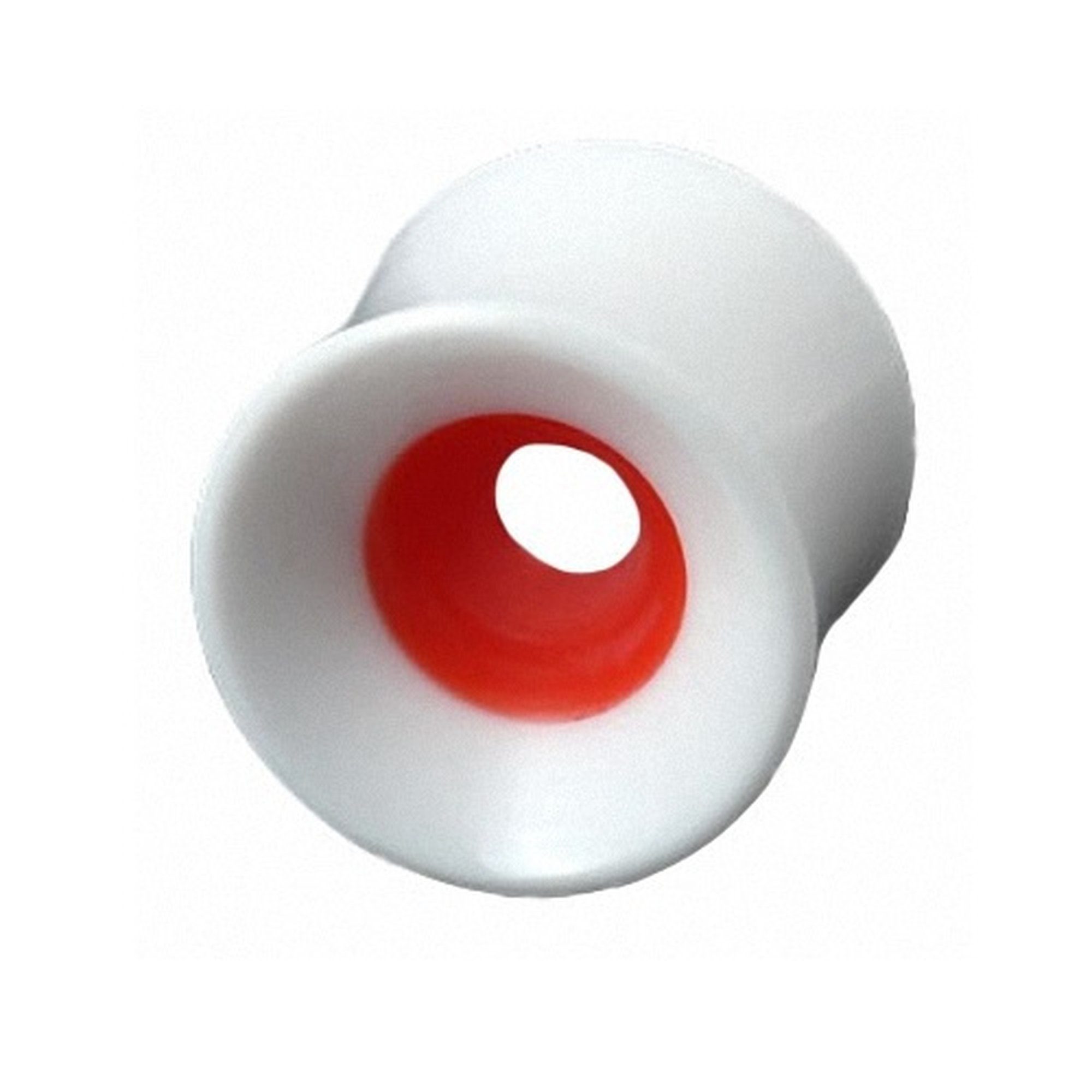 Taffstyle Plug Piercing Schmuck Horn Weiß Knochen Inlay Rot, Organic Flesh Ohr Tunnel Piercing Schmuck Horn Weiß Knochen Inlay Rot | Plugs