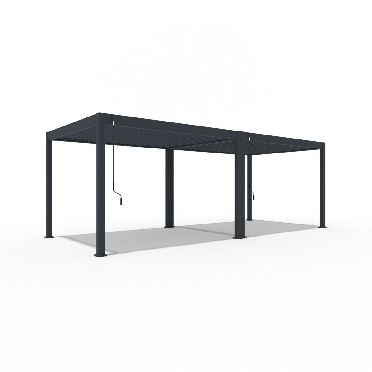 Weide Pergola Classic Pergola Aluminium freistehend 3 x 7,2 M anthrazit, BxTxH: 720x300x255 cm