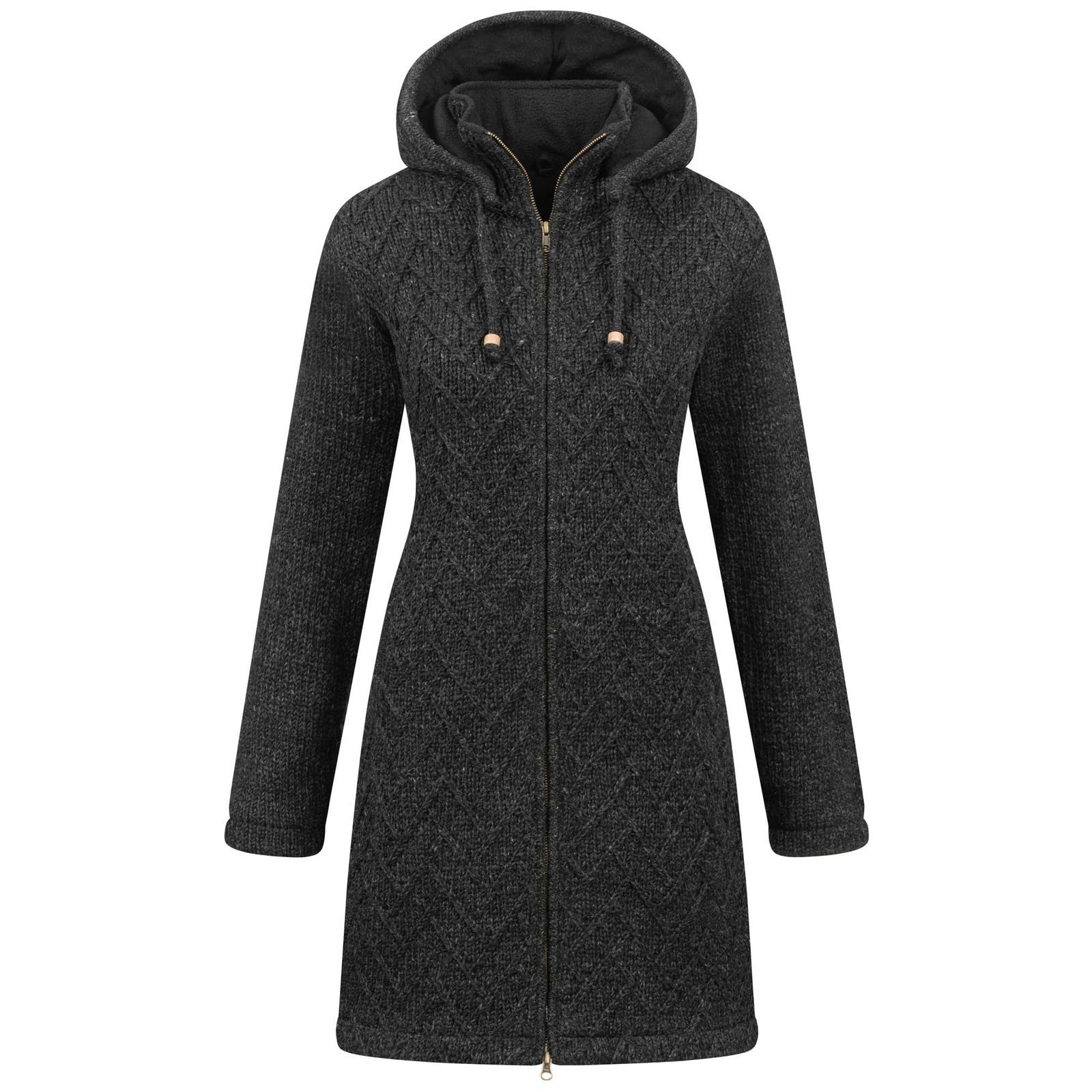 ALMHUBER Longstrickjacke ALMHUBER Damen Strickjacke Kurzmantel günstig online kaufen