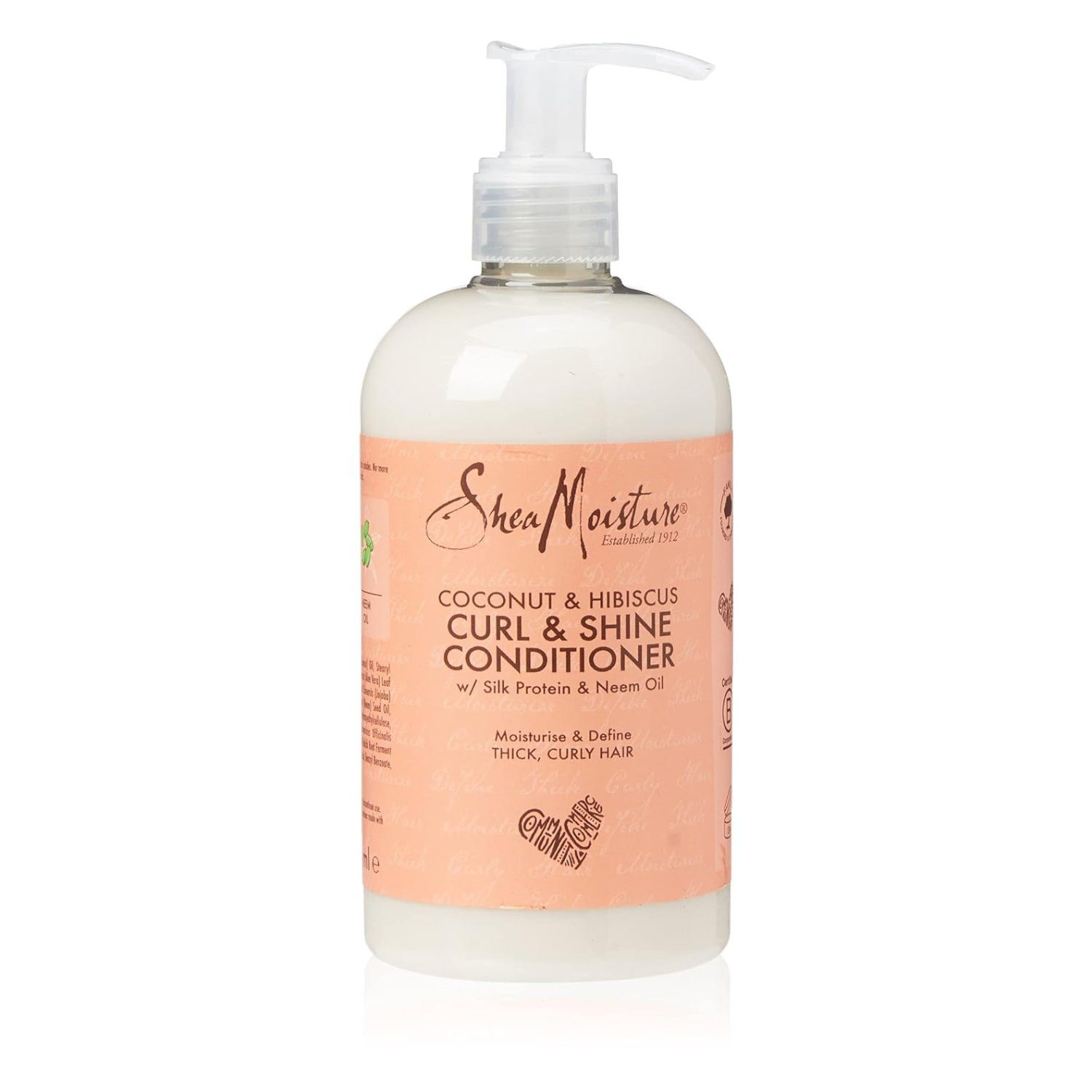 Shea Moisture Haarspülung Curl & Shine Conditioner Coconut & Hibiscus 379ml, für lockiges Haar, 1-tlg., Sulfatfrei, Farbfrei