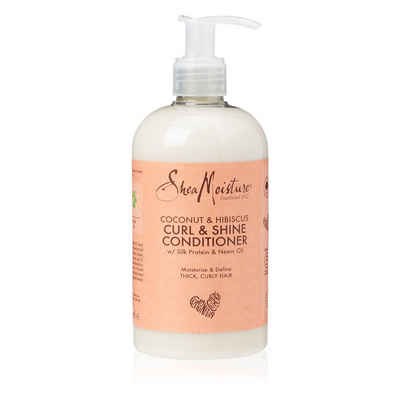 Shea Moisture Haarspülung Curl & Shine Conditioner Coconut & Hibiscus 379ml, für lockiges Haar, 1-tlg., Sulfatfrei, Farbfrei