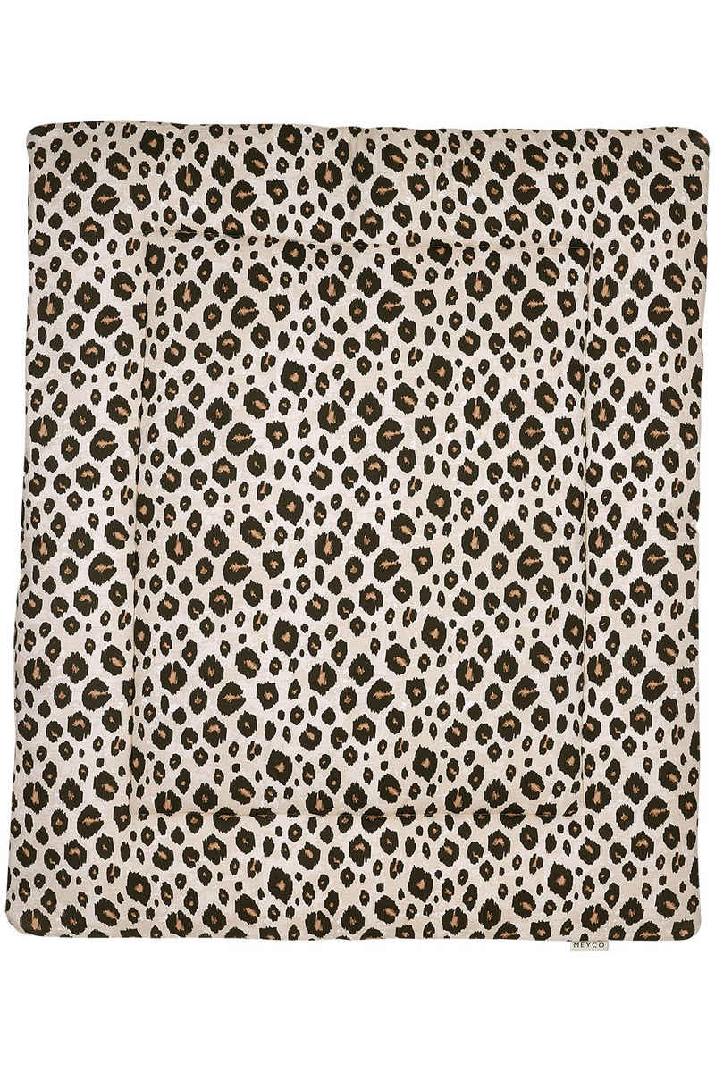 Meyco Baby Laufgittereinlage Leopard Sand Melange, (1-tlg), 80x100cm
