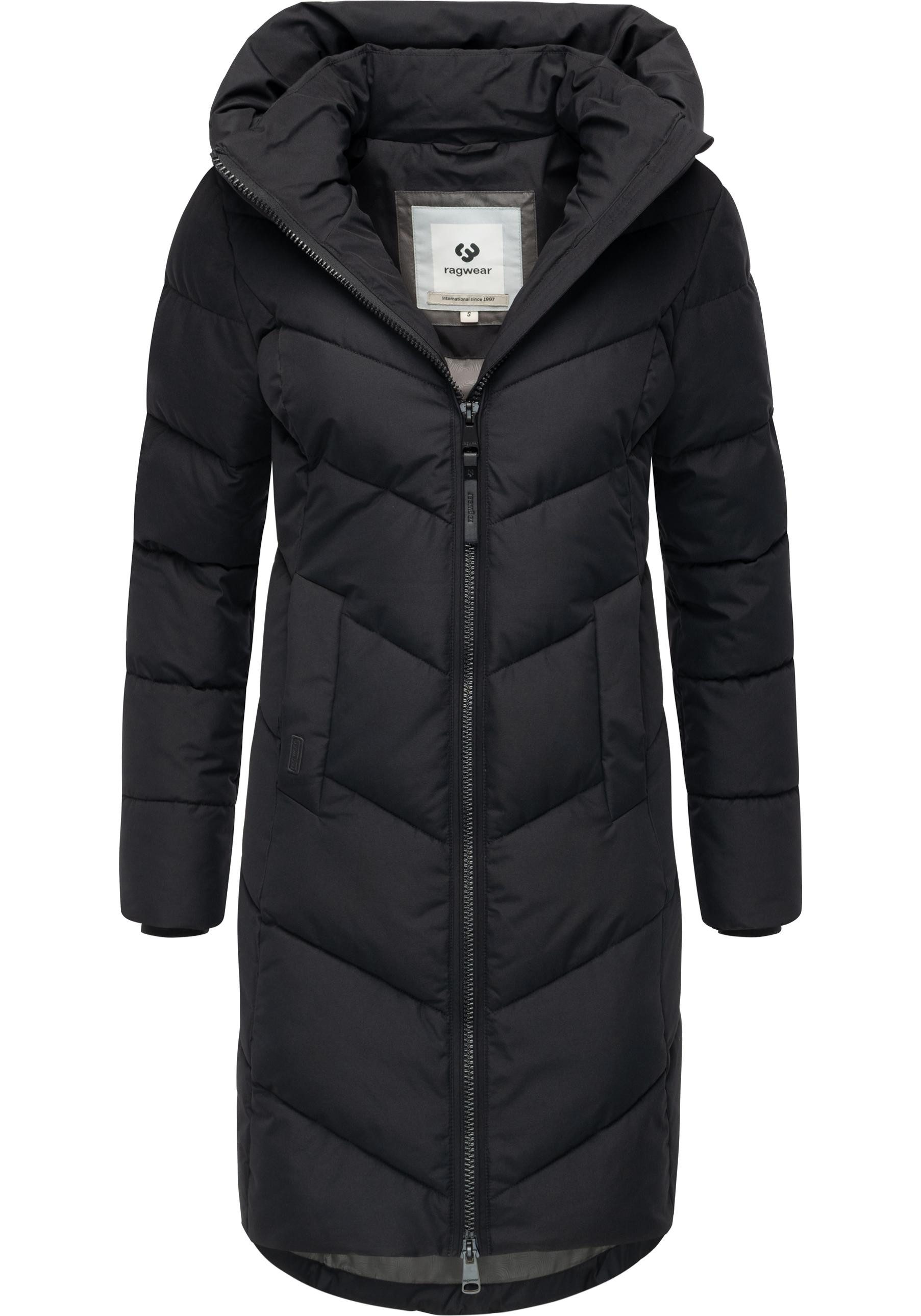 Ragwear Steppmantel Natalin YOUMODO Warmer Damen Wintermantel mit V-Steppung und Kapuze – Bild 4 von 5