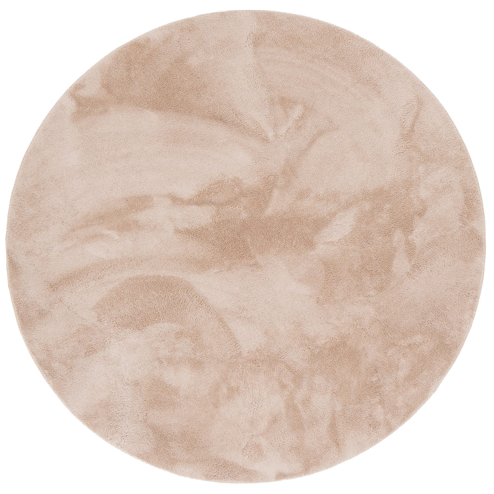 Pergamon Fellteppich Fellteppich Super Soft Pearl Rund, Rund, Höhe: 19 mm