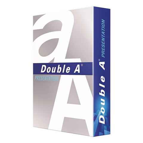 DOUBLE A Druckerpapier Presentation, Format DIN A4, 100 g/m², 162 CIE, 500 Blatt