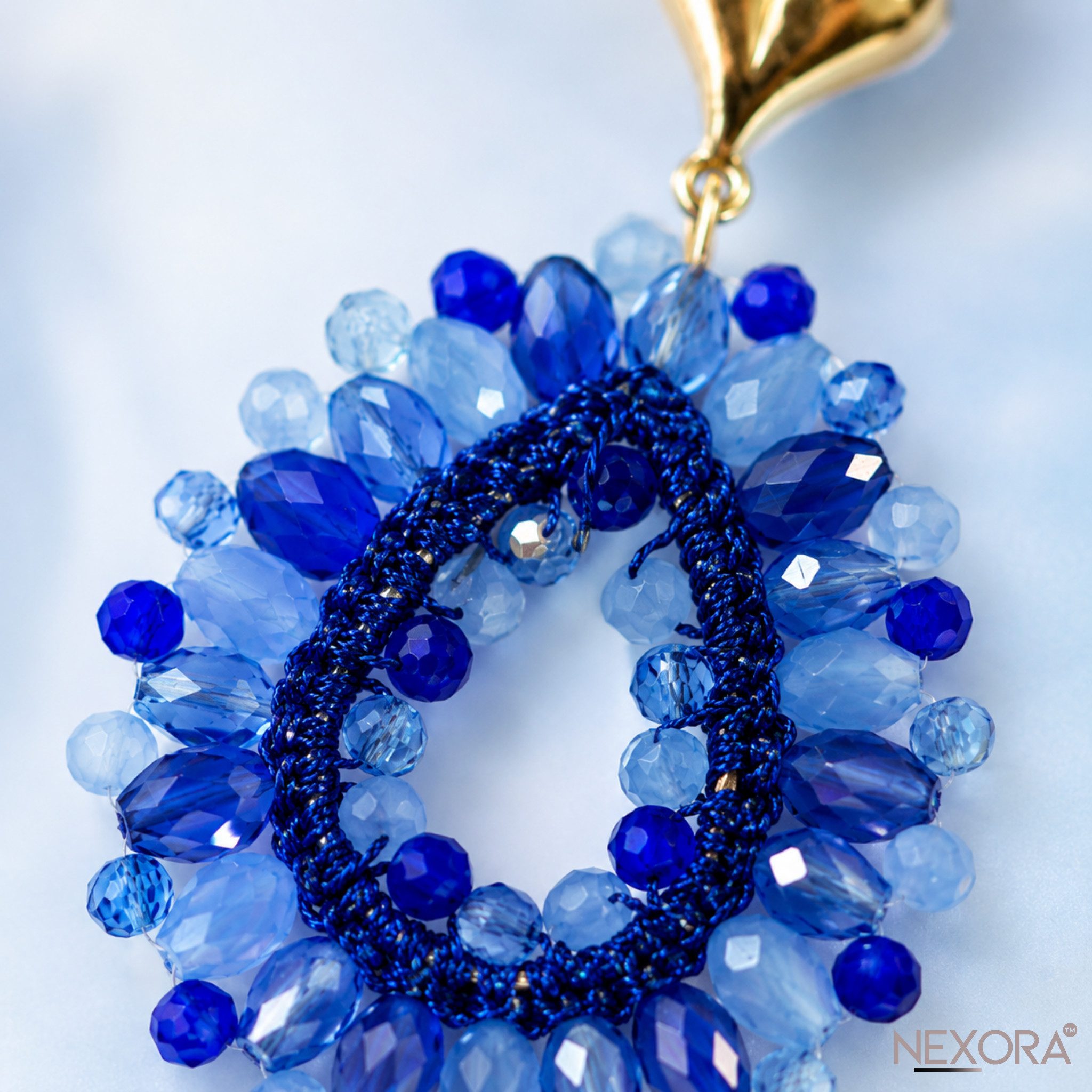NEXORA Perlenohrringe Statement Ohrringe Damen Tropfen Ohrhänger Elegant Boho Schmuck (1 Paar Ohrringe), Statement-Design, Tropfenform, dekorativer Schmuckbesatz