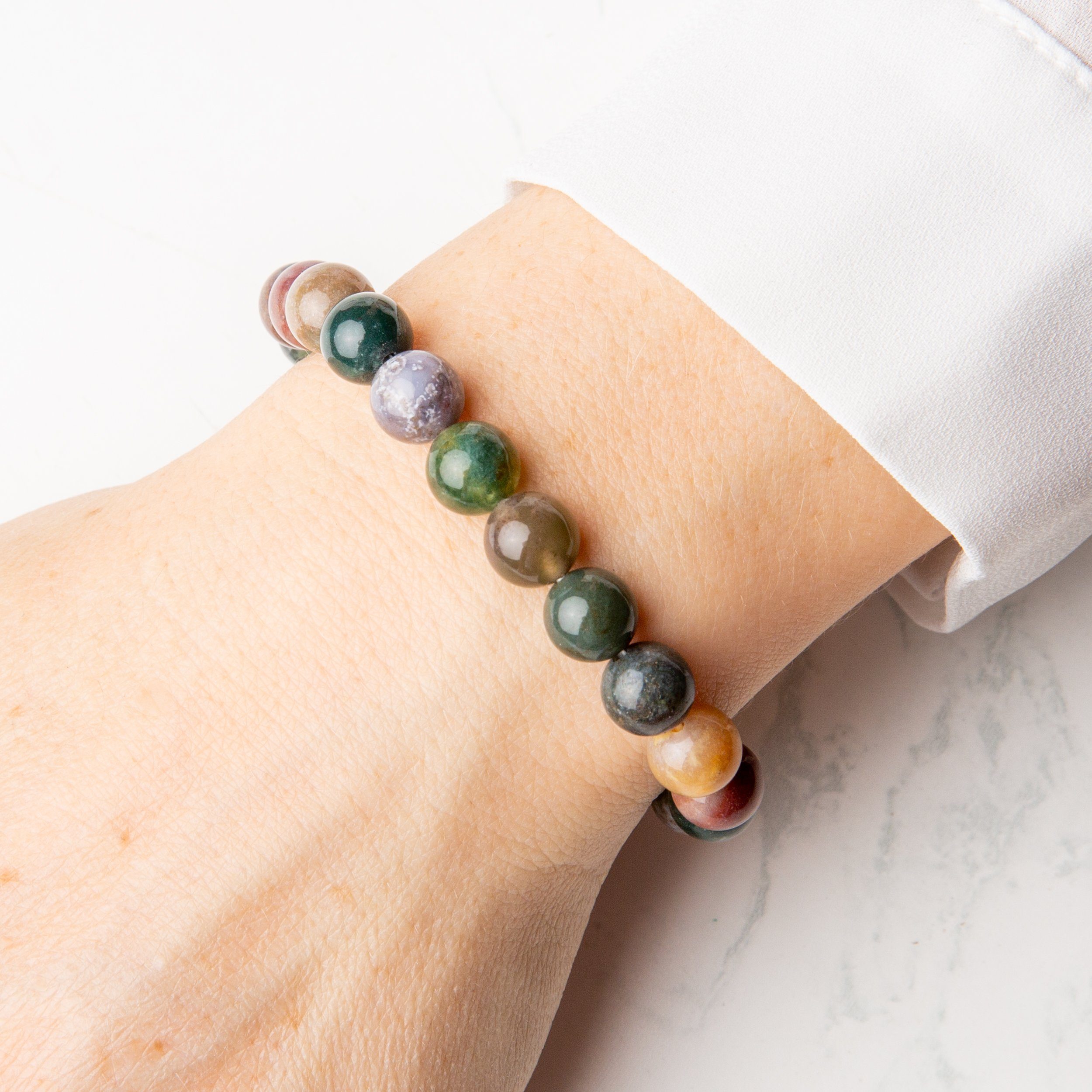 Vascavi Armband Indischer Achat Perlenarmband, Made günstig online kaufen
