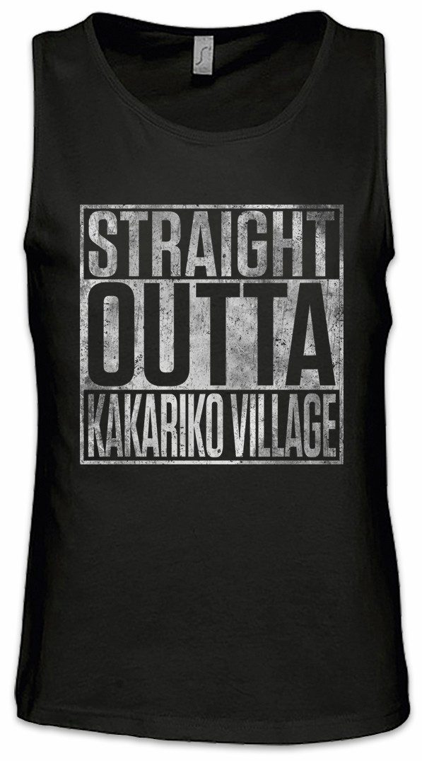 Urban Backwoods Tanktop Straight Outta Kakariko Village Ärmelloses T-Shirt Legend Gaming Zelda Fun Game Gamer Triforce