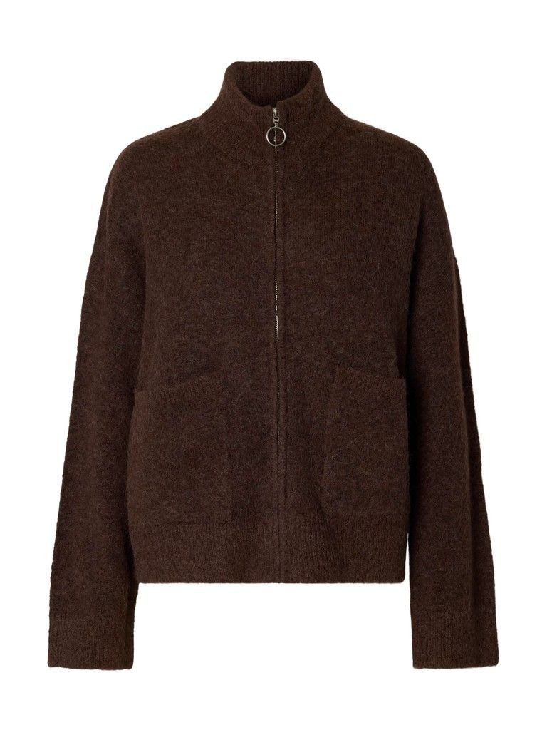 Selected Strickjacke SLWSIA RAS LS KNIT ZIPPER CARDIGAN