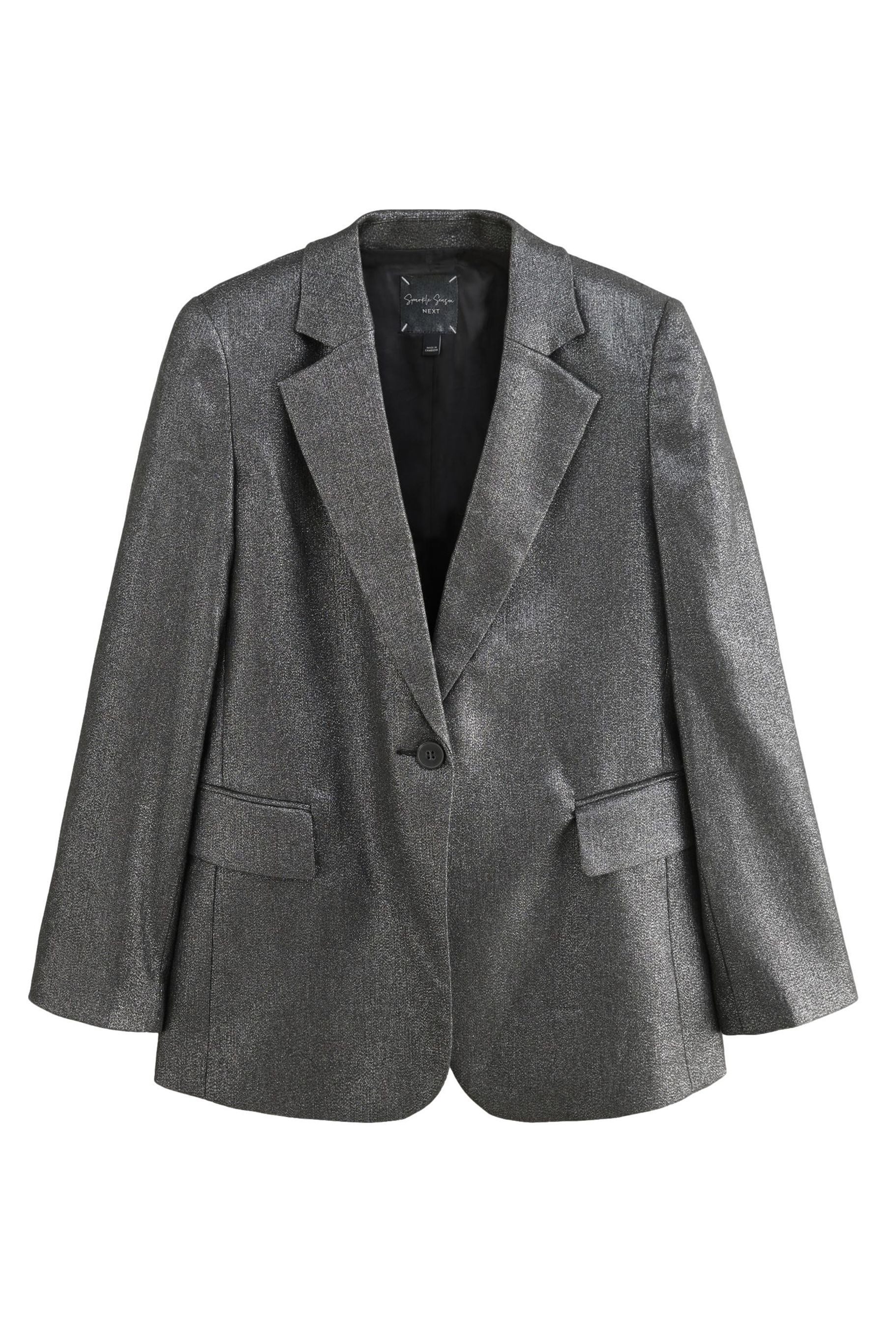 Jackenblazer Rochelle Metallic-Blazer mit Glitzer