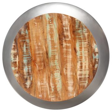furnicato Couchtisch Grau 68x68x30 cm Recyceltes Massivholz