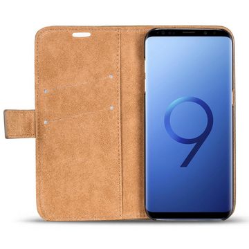 CoolGadget Handyhülle Retro Klapphülle für Samsung Galaxy S9 5,8 Zoll, Schutzhülle Wallet Case Kartenfach Hülle für Samsung Galaxy S9