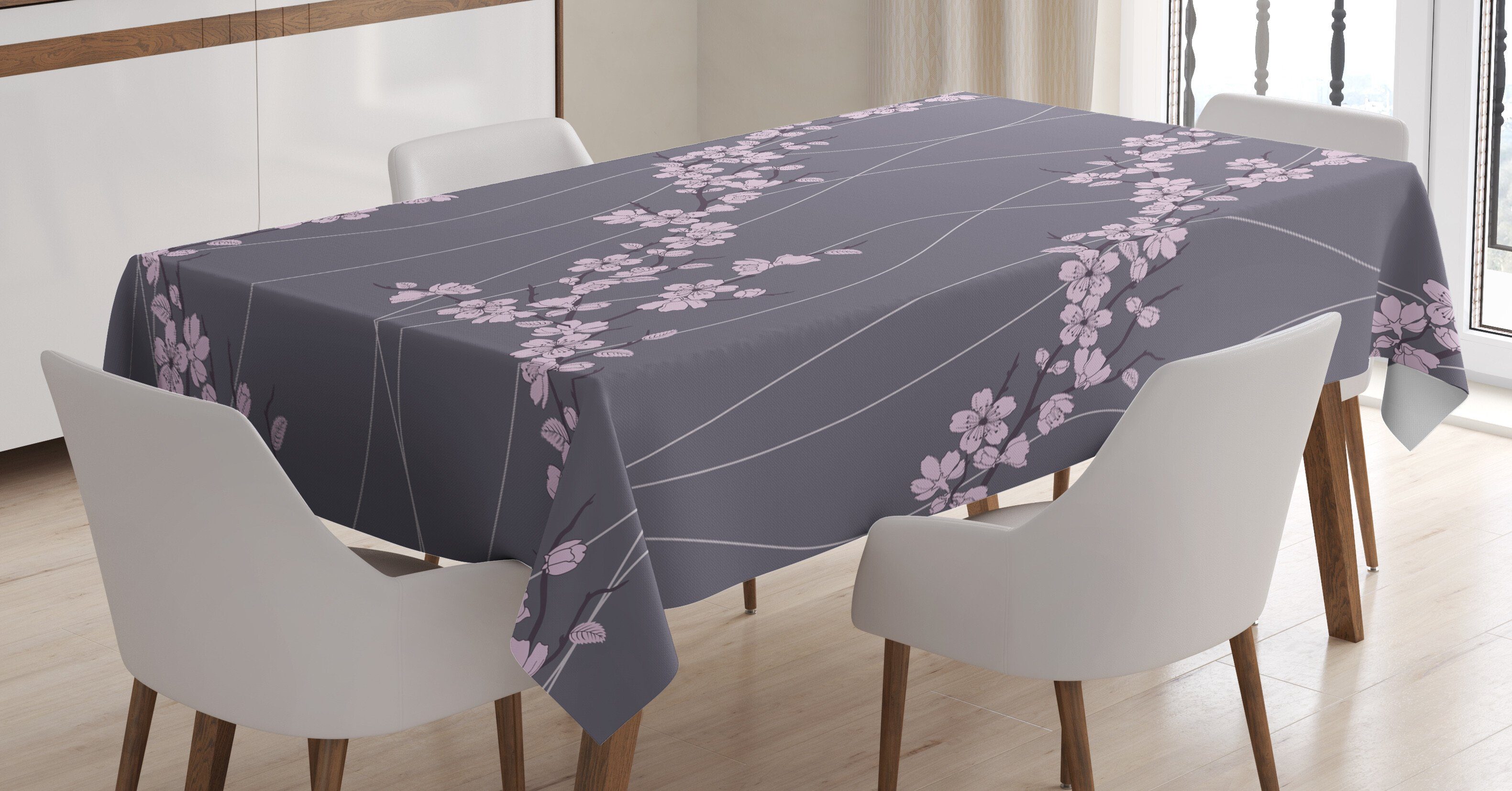 Abakuhaus Tischdecke geeignet Für Farbfest Blumen Außen den Klare Waschbar japanischer Farben, Sakura Bereich