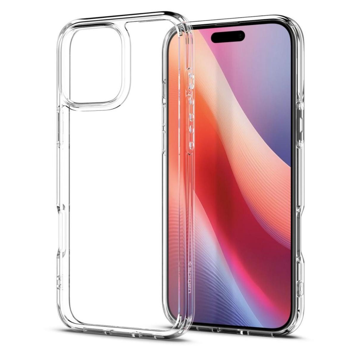 Spigen Handyhülle Spigen Ultra Hybrid Kompatibel mit iPhone 16 Pro transparent 6,3, Militärstandard getestet für zuverlässigen Schutz bei Stürzen