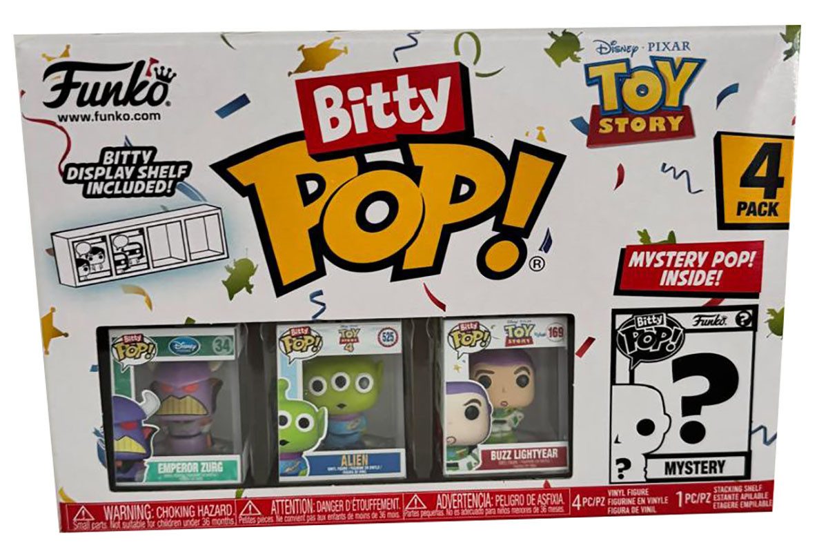 Disney Pixar Toy Story Spielfigur Toy Story, Funko Bitty Pop! Mini Funko 4er-Pack, Emperor Zurg, Alien