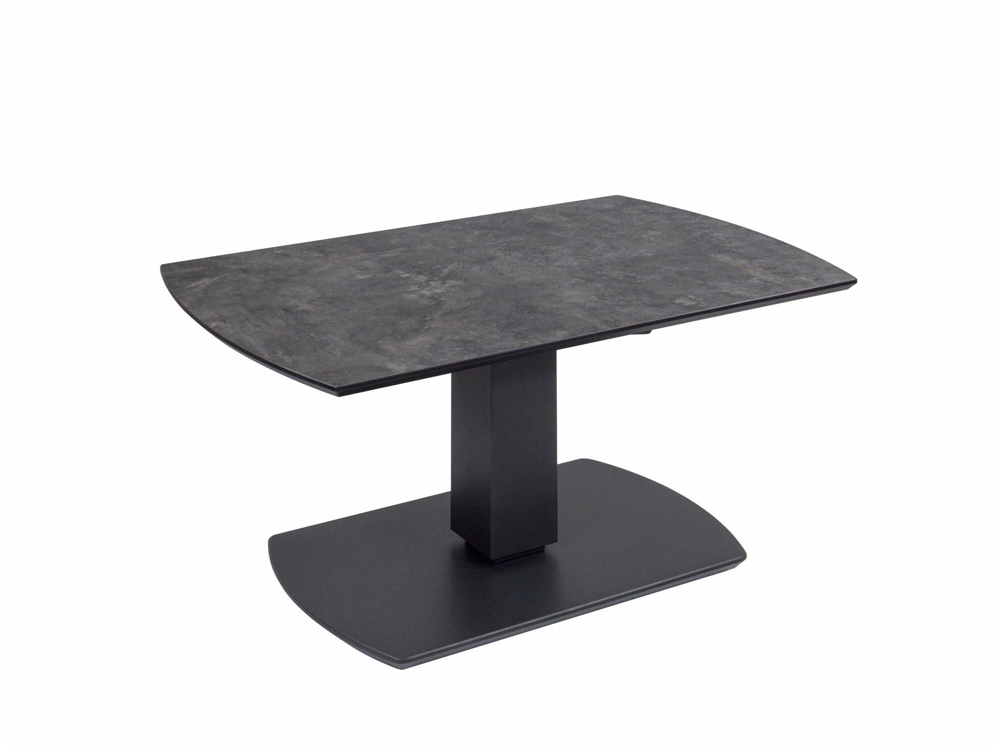 58 aufm Kessel Couchtisch Funktionstisch Charin 100x48x62 Metall+HPL Anthrazit/Metal Rock (inkl. Lieferung bis in die Wohnung, 1-St., Lieferung bis Verwendungsstelle), stufenlos höhenverstellbar Tischplatte aus MDF mit HPL Auflage