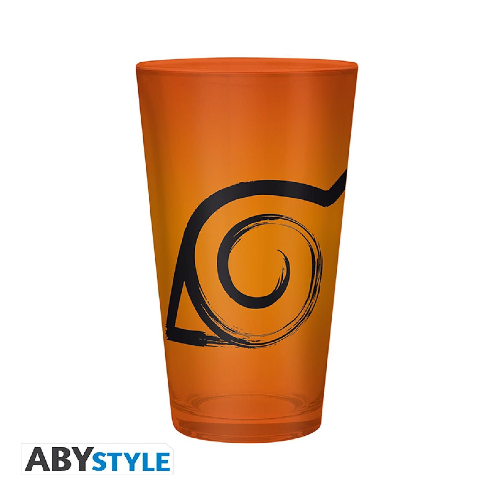 ABYstyle Tasse NARUTO SHIPPUDEN - Large Glass - 400ml - Konoha & Seal - box