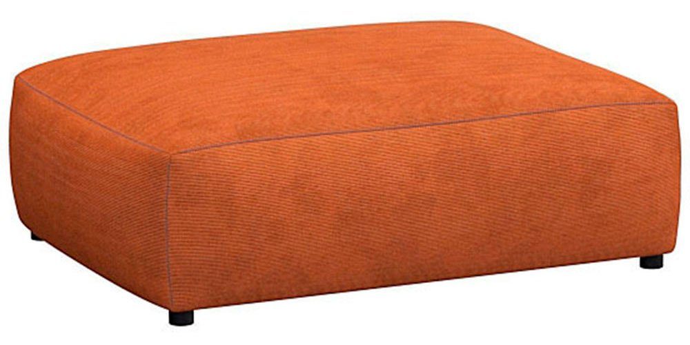 FLEXLUX Pouf Lucera, modern & anschmiegsam, Kaltschaum, Stahl-Wellenunterfederung