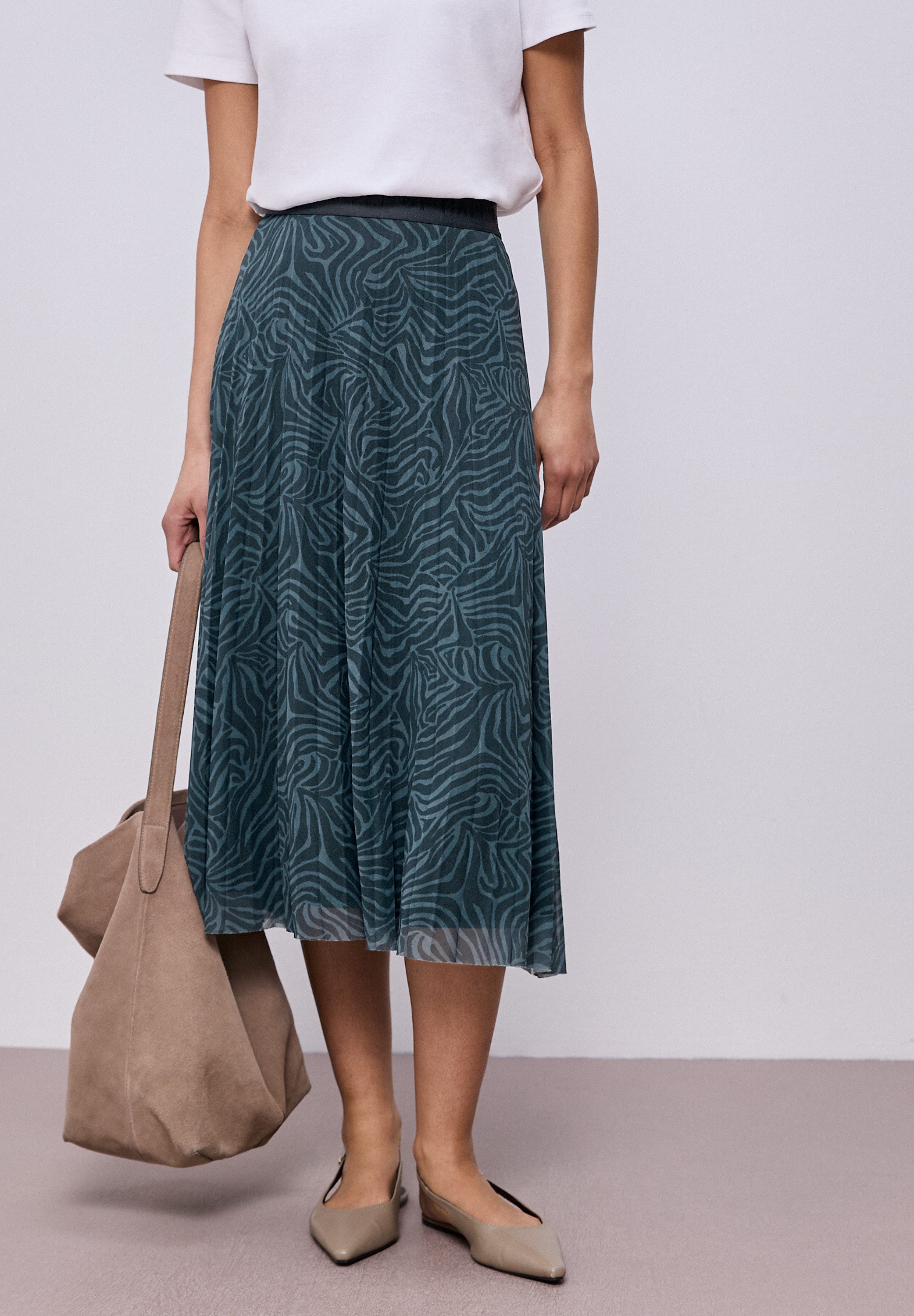 STREET ONE Maxirock mit Mesh