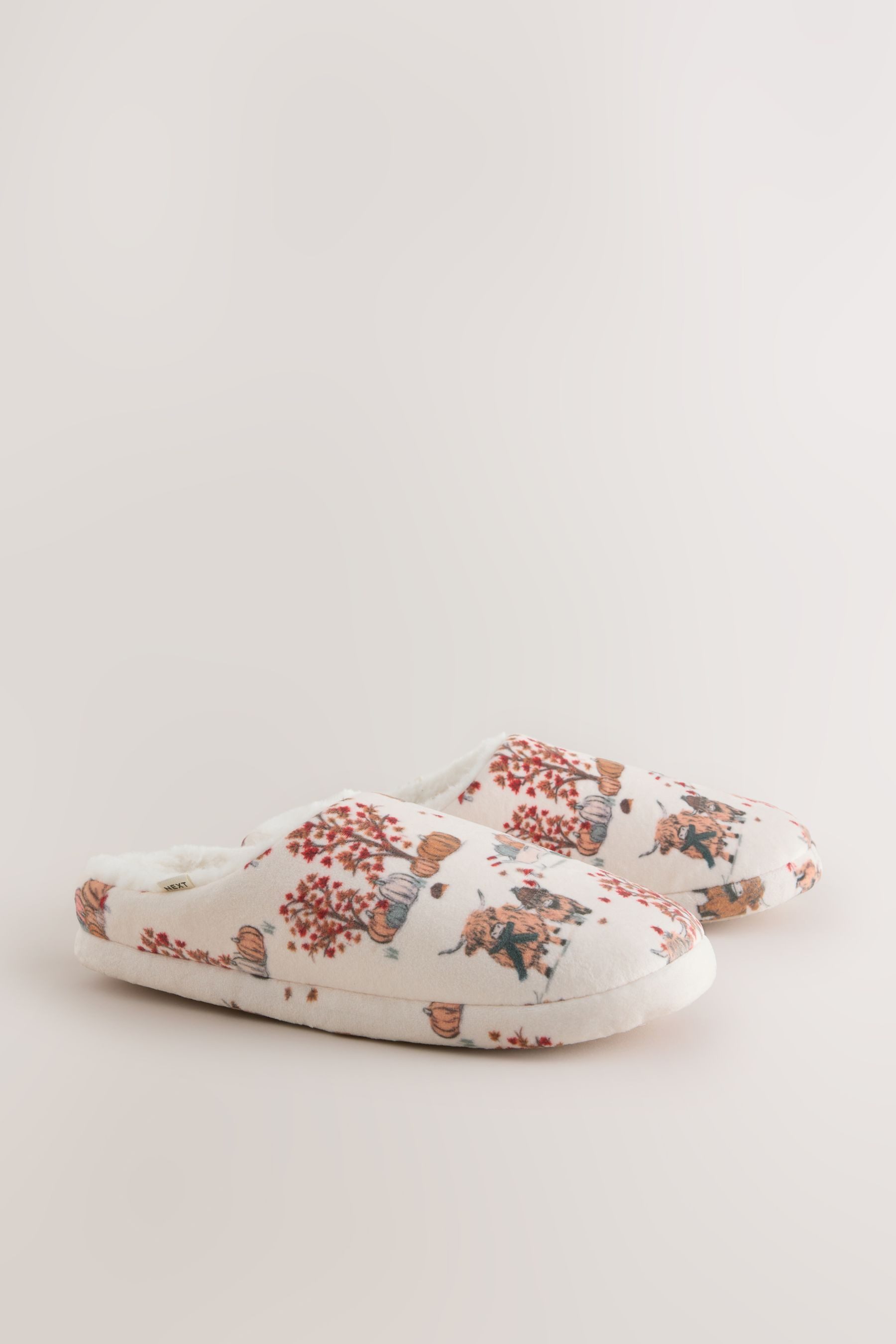 Next Kuschel-Hausschuhe mit Print Hausschuh – Bild 2 von 5