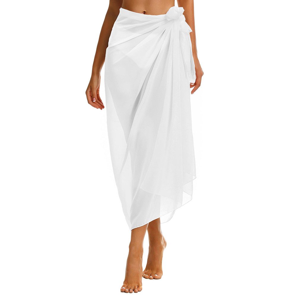 Agger Strandrock Strand-Sarong für Damen, Transparenter Bikini-Überwurf,Wickeltuch Wickelrock oder Bikini Cover-up,sommerlicher Strand- und Urlaubsschutz
