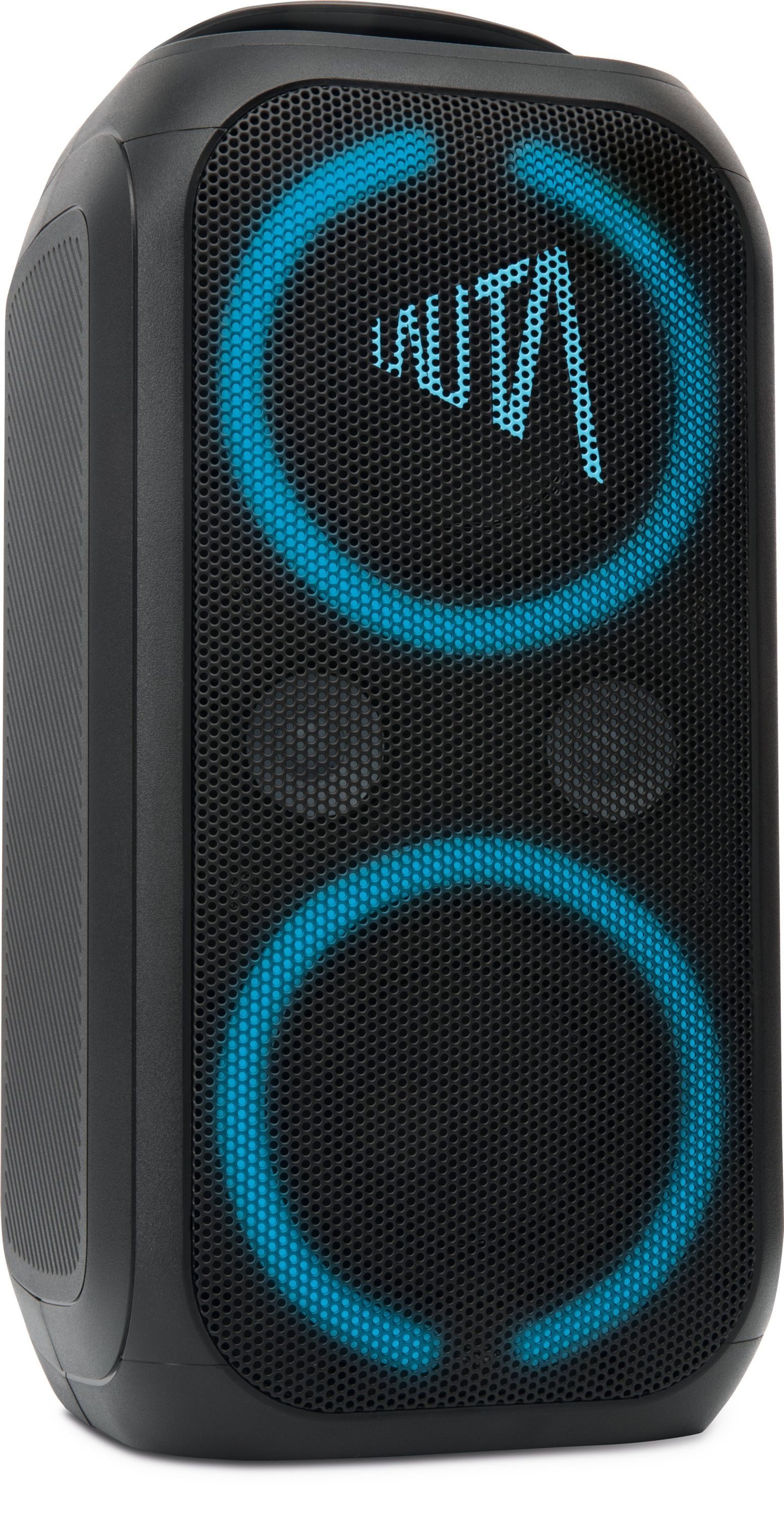 TechniSat WUMMSBOX Bluetooth-Lautsprecher 2.1 (A2DP Bluetooth, Bluetooth, AVRCP Bluetooth, 80 W, BassBoost, True Wireless Stereo, 12h Akkulaufzeit, IPX4 Schutz)