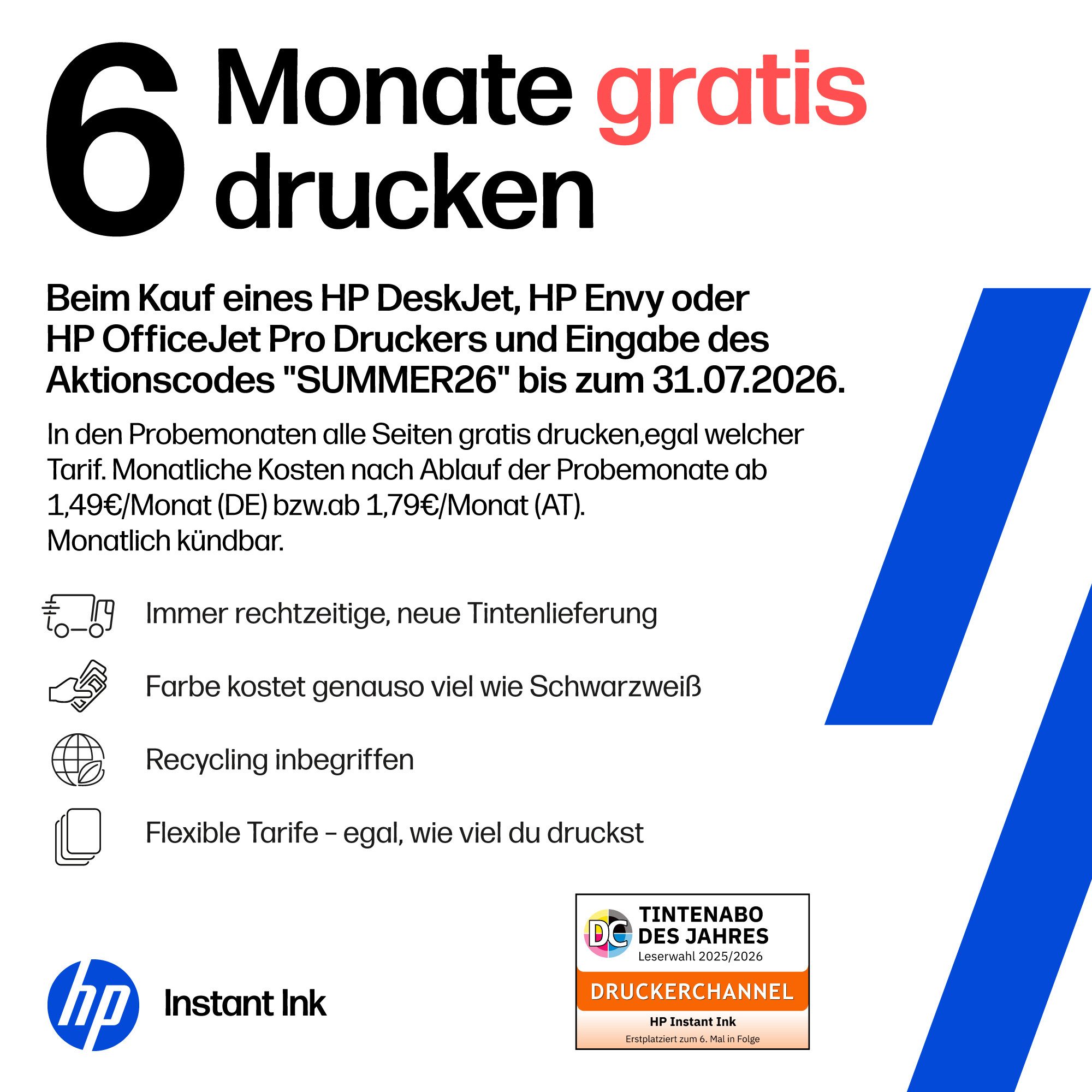 HP DeskJet 2920 Multifunktionsdrucker, (WLAN (Wi-Fi), 6 Probemonate HP Instant Ink erhalten bis 31.07.2026)