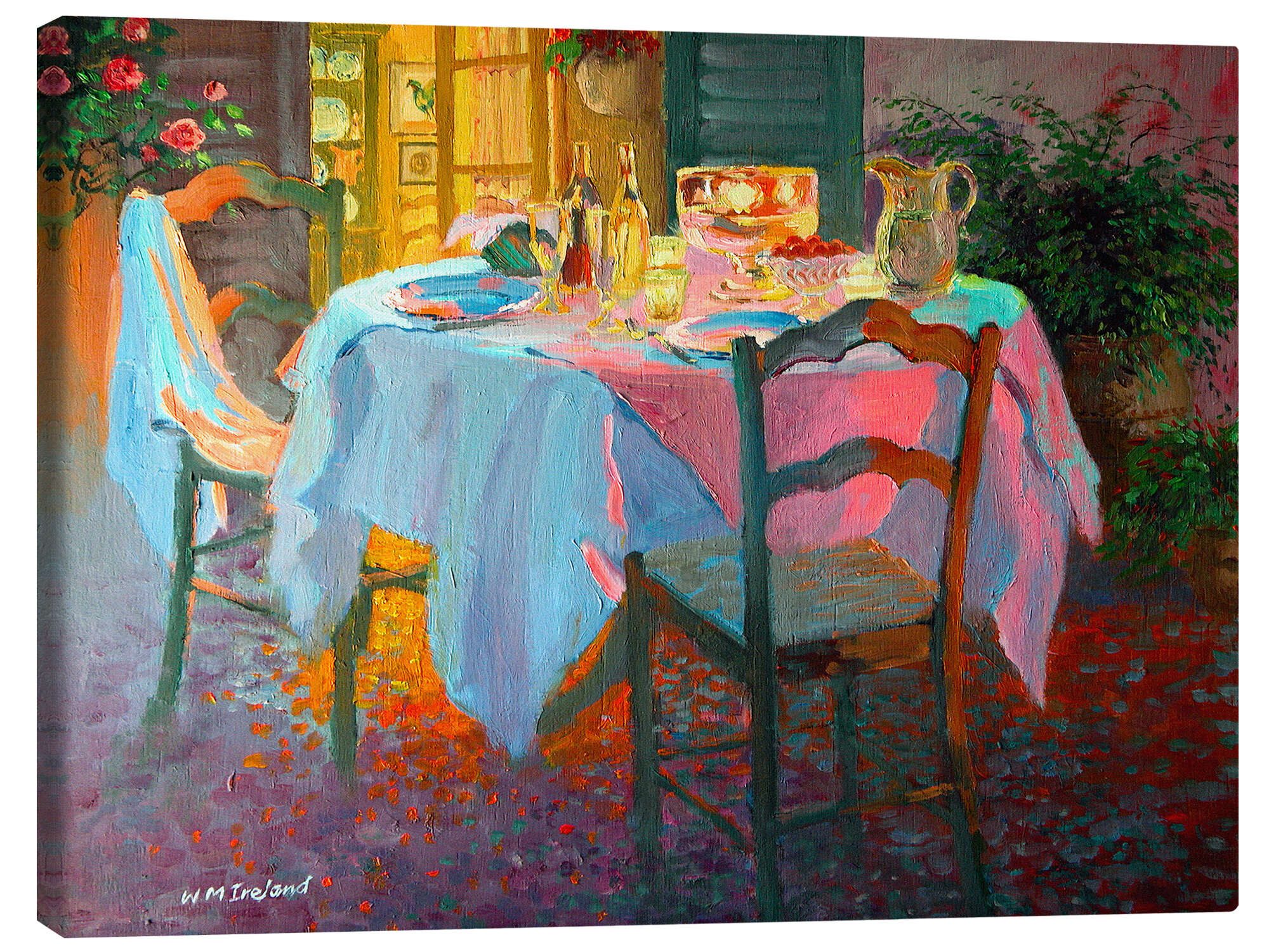 Posterlounge Wandbild Die Terrasse, 2003, William Ireland, erhältlich als Poster, Leinwandbild, Wandsticker oder Acrylglasbild