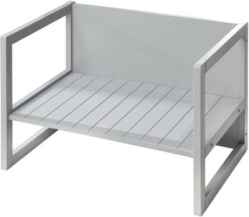 roba® Sitzbank Sitzbank/Tisch Kombination, grau, für Kinder; in einen Tisch verwandelbar