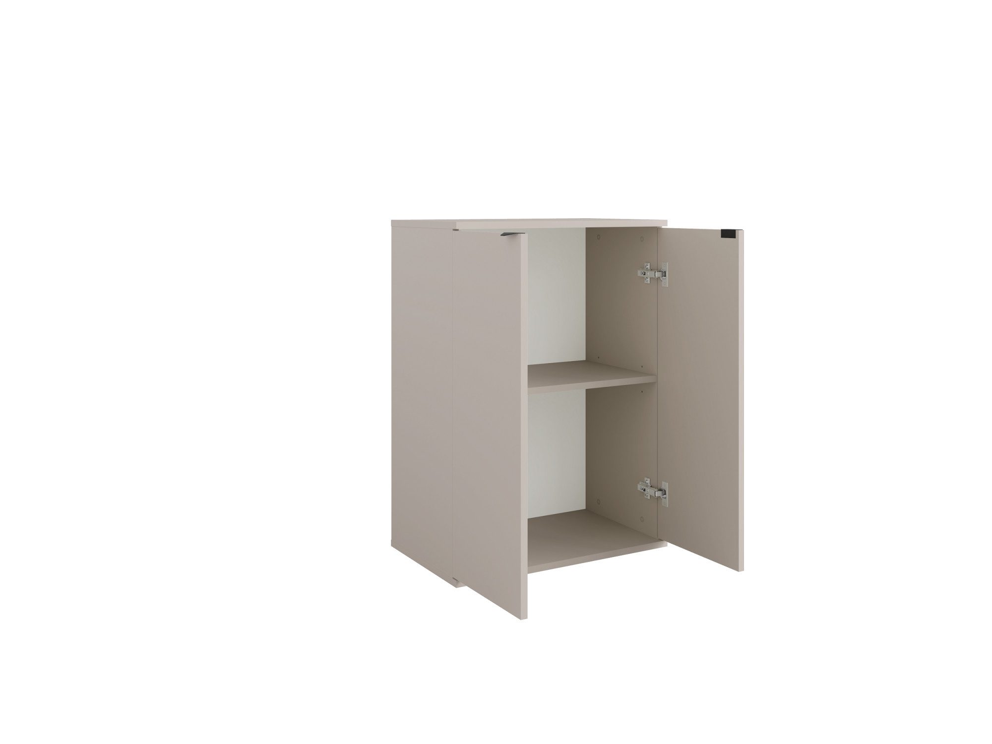OTTO home Kommode THALIAANA Sideboard mit 2 Türen, modernes Design, Breite 60 cm, Schrank in 3 Farben erhältlich, schwarze Metallgriffe, viel Stauraum – Bild 5 von 5