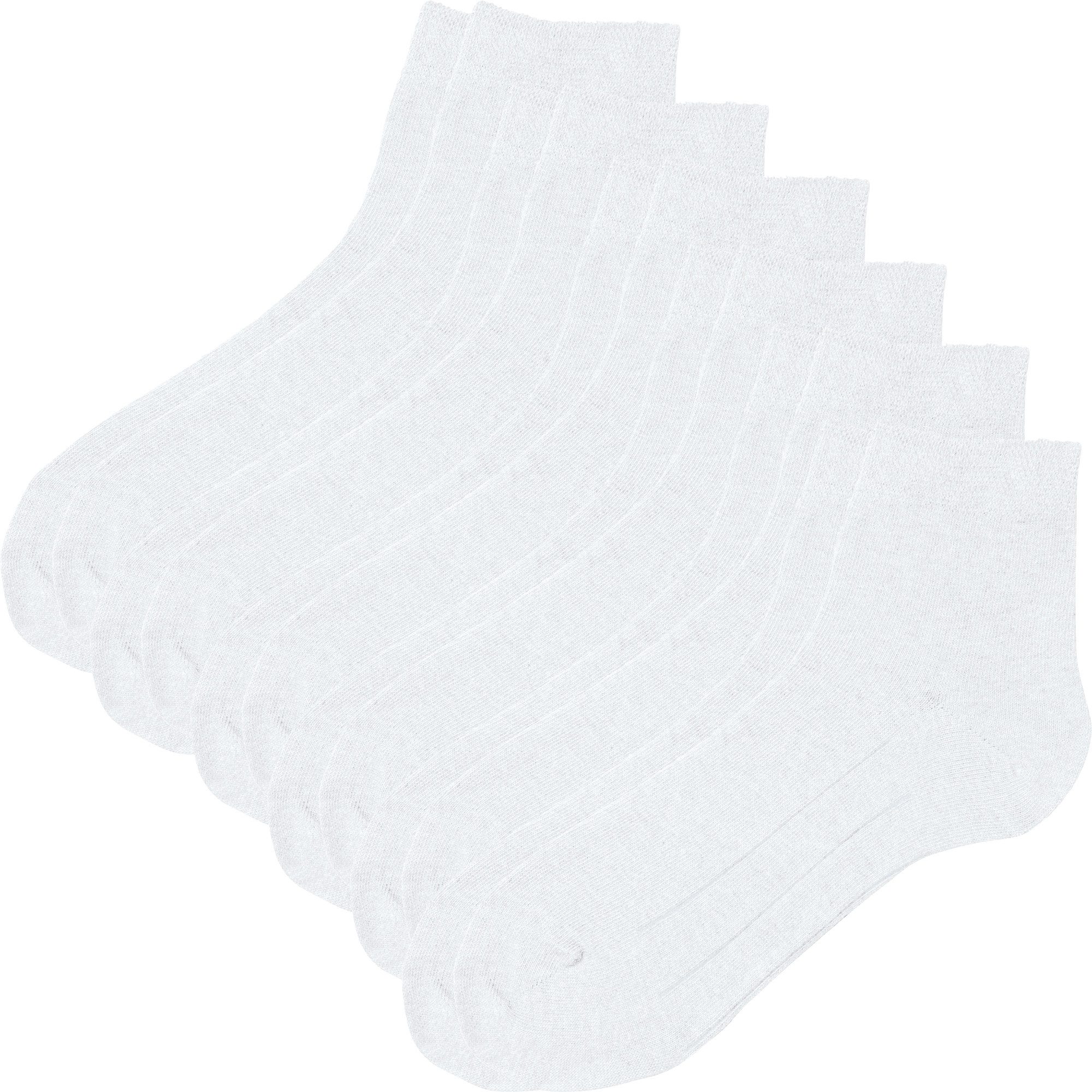 Erwin Müller Kurzsocken Unisex-Kurzsocken 6 Paar Uni