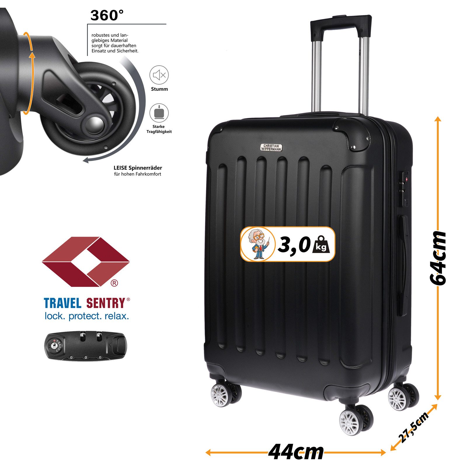 Christian Wippermann Business-Trolley Christian Wippermann L günstig online kaufen