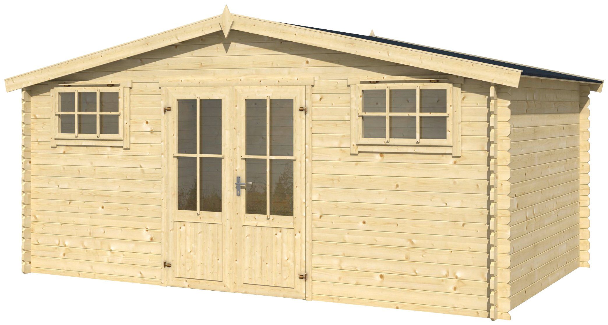 LASITA MAJA Gartenhaus Washington, BxT: 519x396 cm, Blockbohlenhaus 28mm