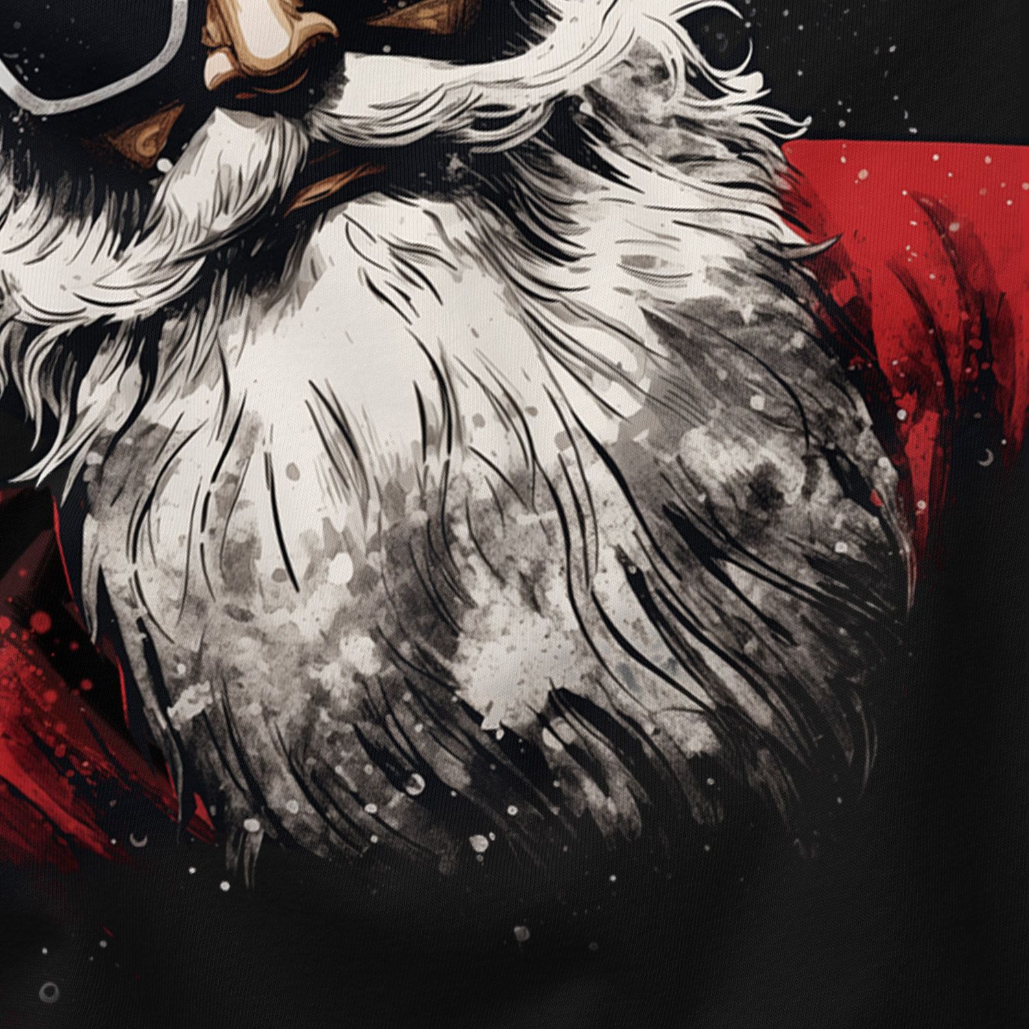 MoonWorks Print-Shirt Herren T-Shirt Weihnachten Weihnachtsmann Santa Claus Cool Ugly XMAS mit Print