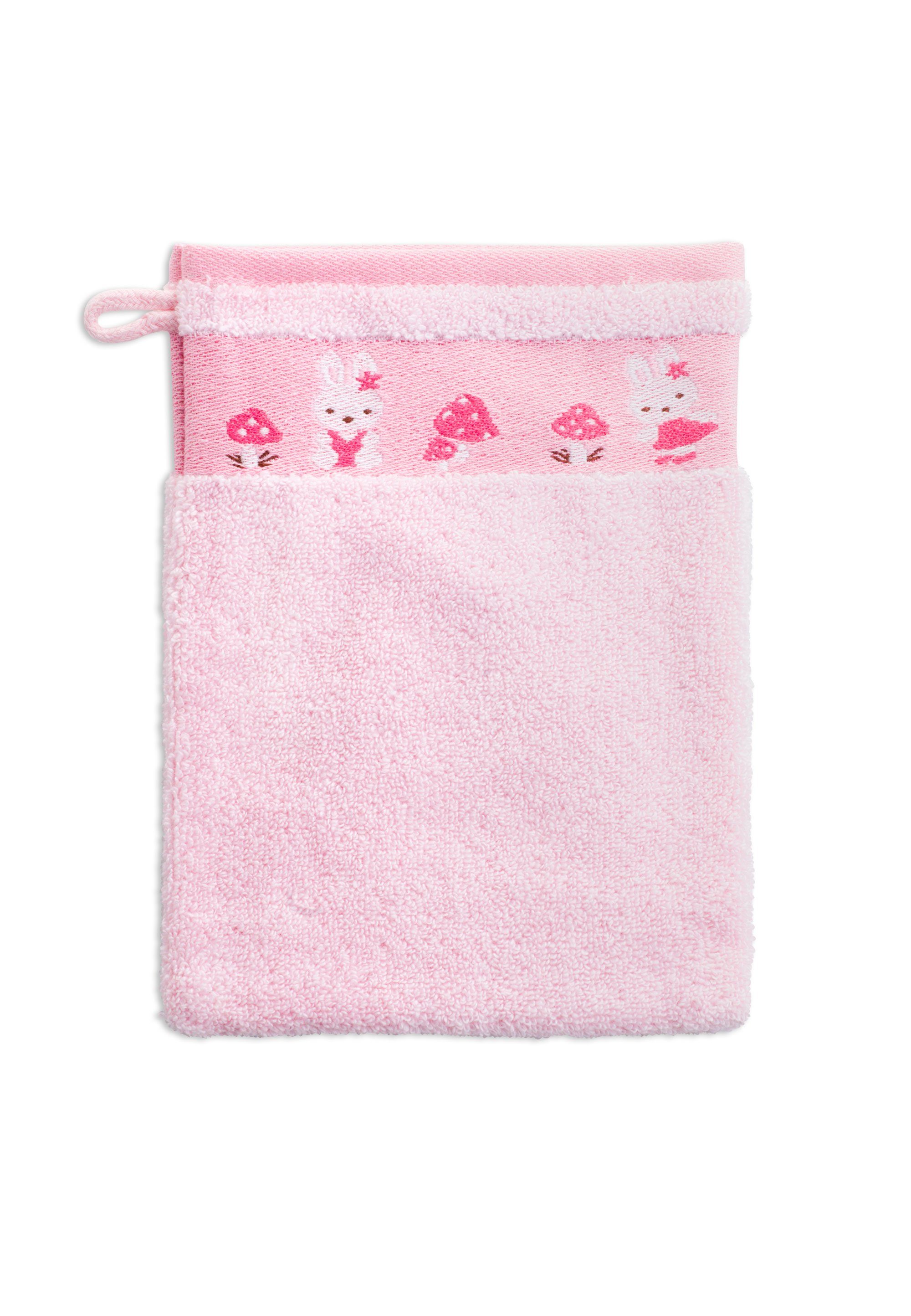 grace grand spa Waschlappen Kids, (3-St), mit niedlichen Tier-Motiven