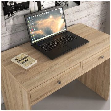 Roysson Home Computertisch Computertisch Schreibtisch Tisch Esstisch 2 Schubladen Sonoma Mega 2