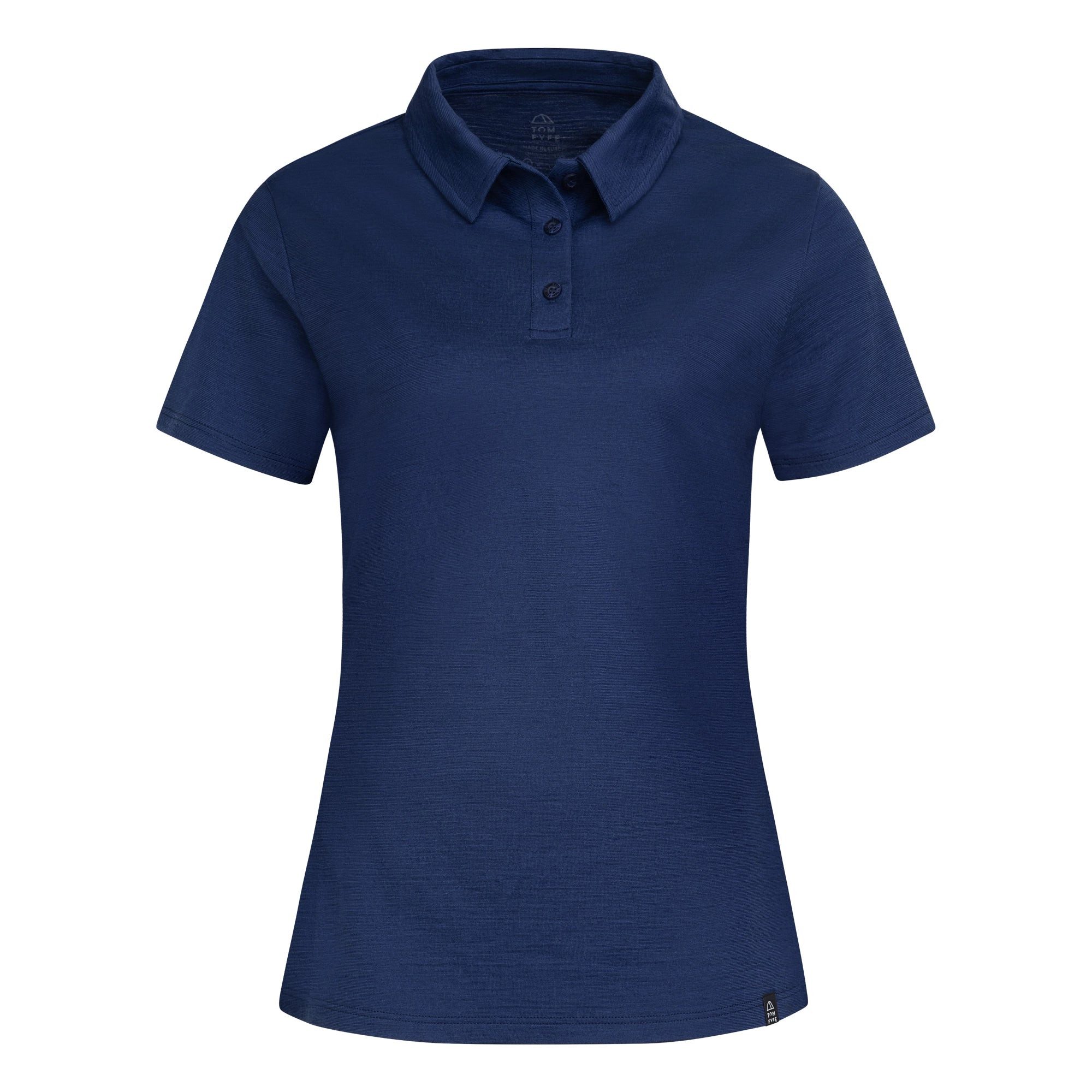 Poloshirt TOM FYFE Merino Poloshirt Damen Slim Fit Marine / L
