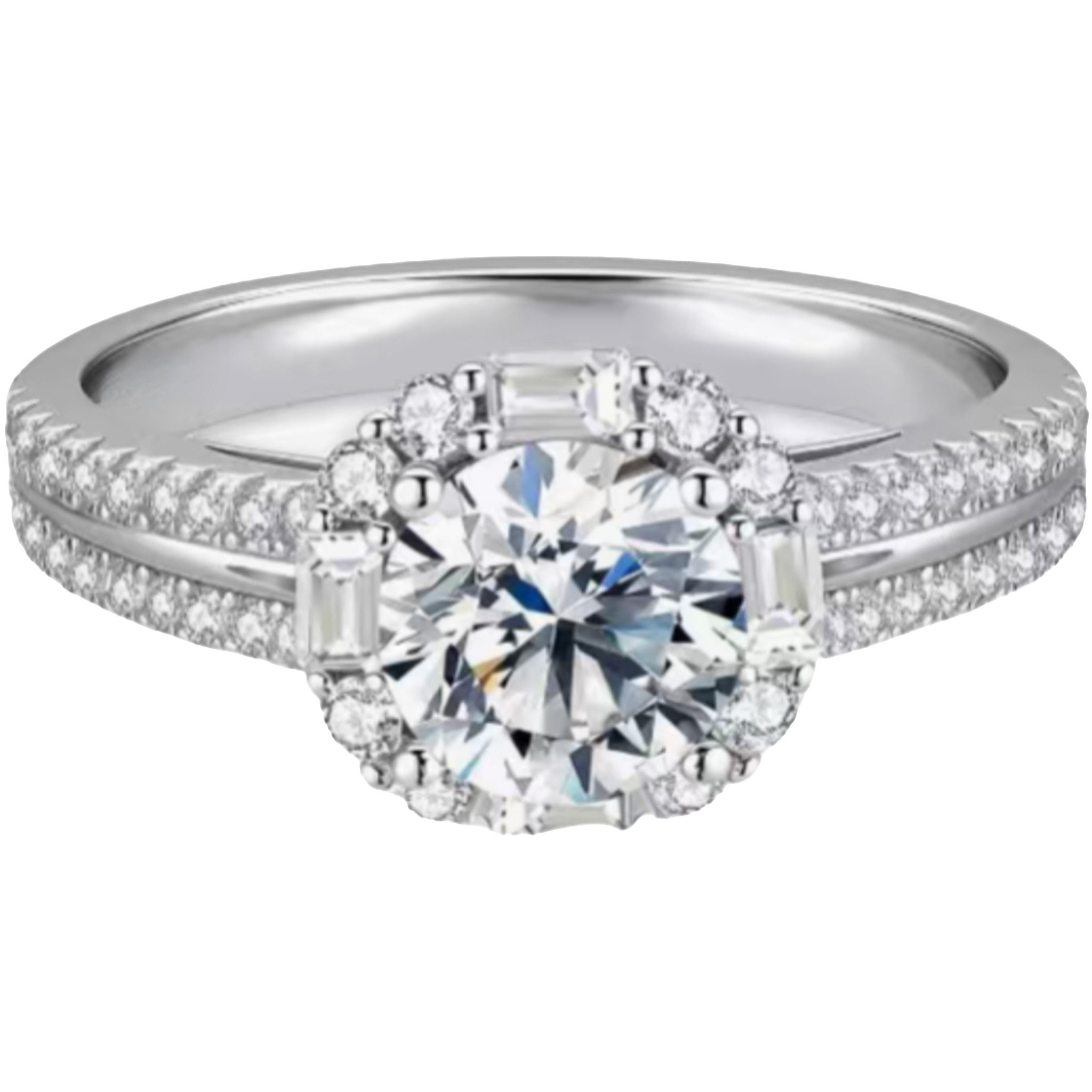 Diamantring statement ring, 1ct D Vs1promise ring,ring gold damen 585 echtgold