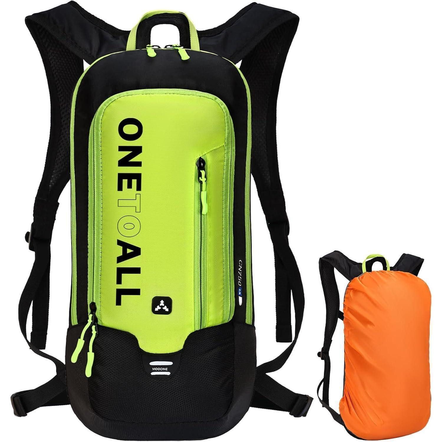 Fahrradrucksack Fahrradrucksack 6L 10L 12L wasserdicht Grün 6l mit Regenschutz