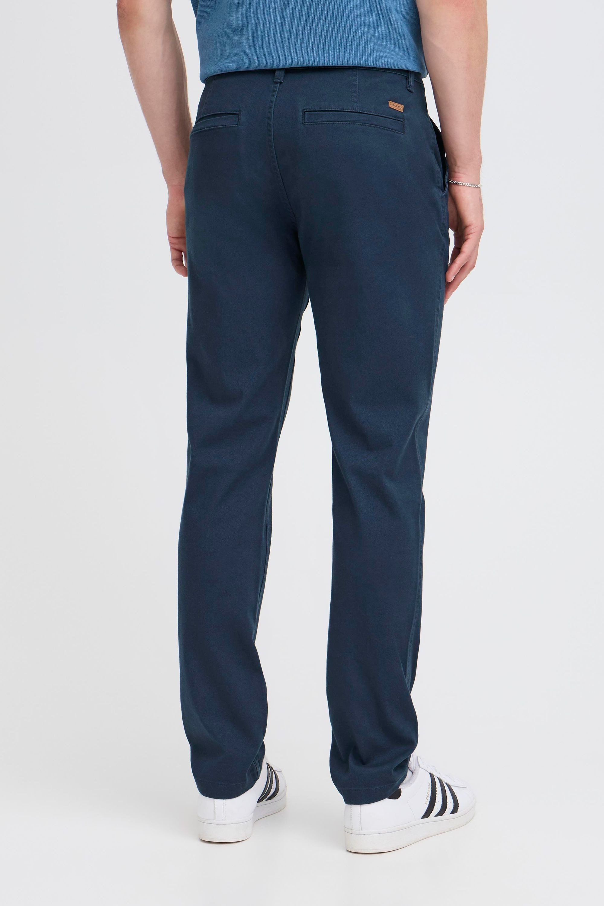 Blend Chinohose BHTirak Stoffhose mit Gürtelschlaufen und Leder-Details - Regular Fit