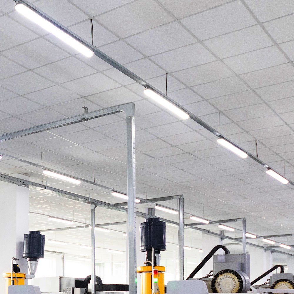 etc-shop LED Deckenleuchte, Leuchtmittel Garage Feuchtraumleuchte LED Kaltweiß, 157,5 LED cm inklusive, Röhre