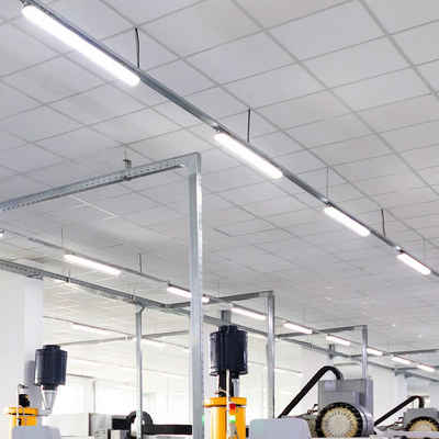 etc-shop LED Deckenleuchte, LED Feuchtraumleuchte 157,5 cm LED Röhre Garage Werkstattleuchte kaltweiß LED Wannenleuchte 22 Watt, 1xT8 2000lm 6000K,10er Set
