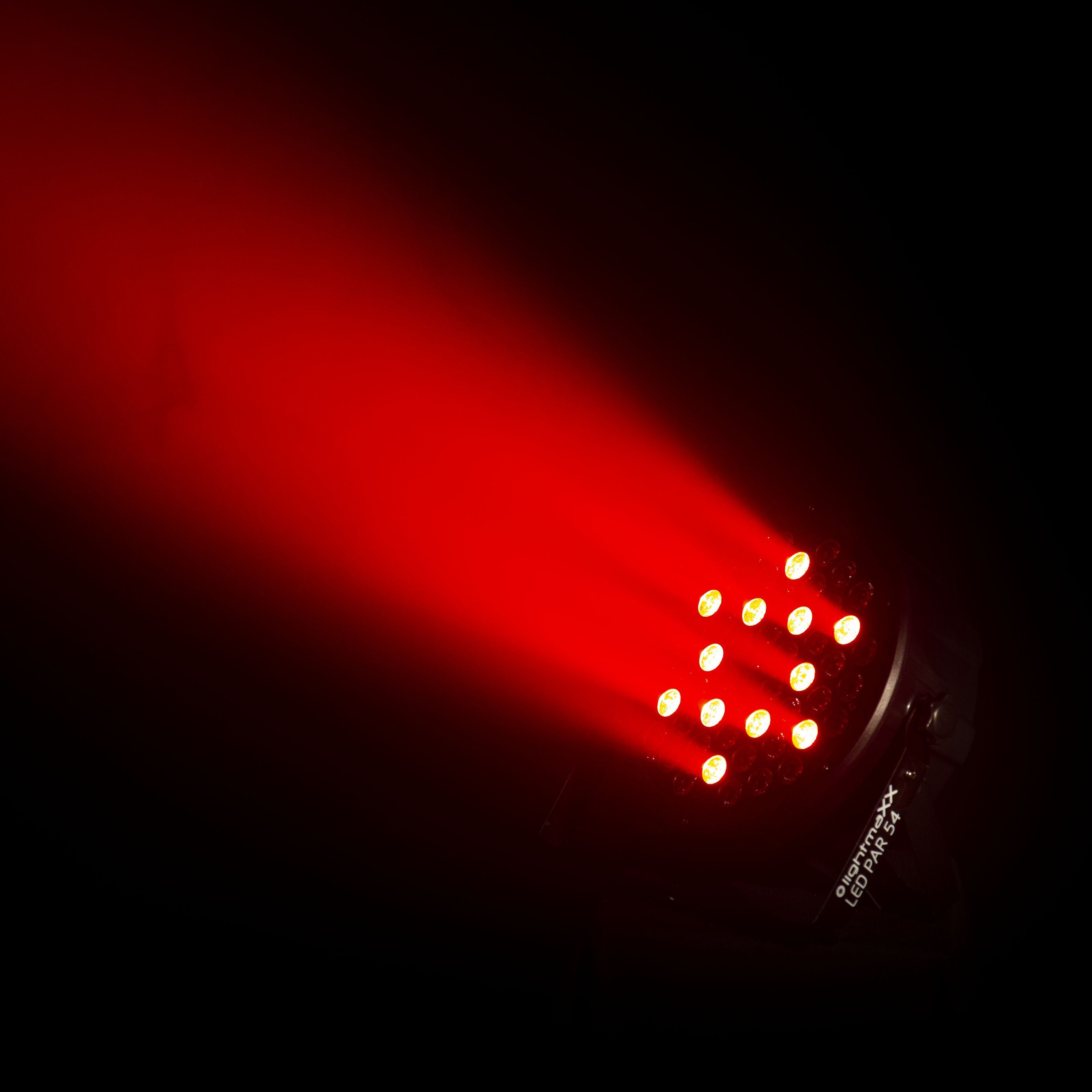 lightmaXX LED Scheinwerfer, LED PAR 54 Scheinwerfer, RGB-Farbmischung, DMX-Kanäle