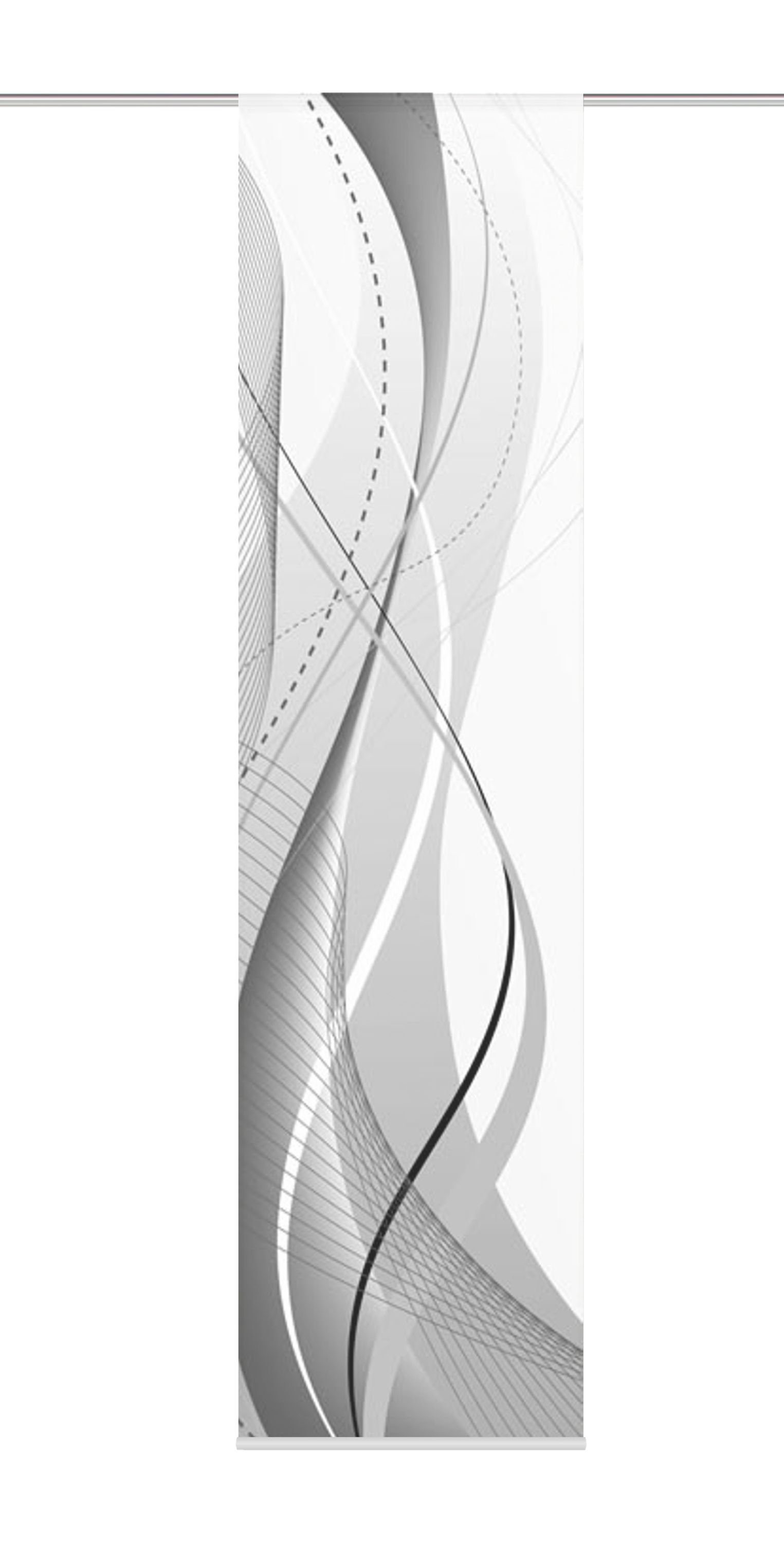 HOME WOHNIDEEN Schiebegardine 87152 Schiebewand Digitaldruck CARLISLE Dekostoff, 245 x 60 cm (1 St), Paneelwagen, halbtransparent, Polyester