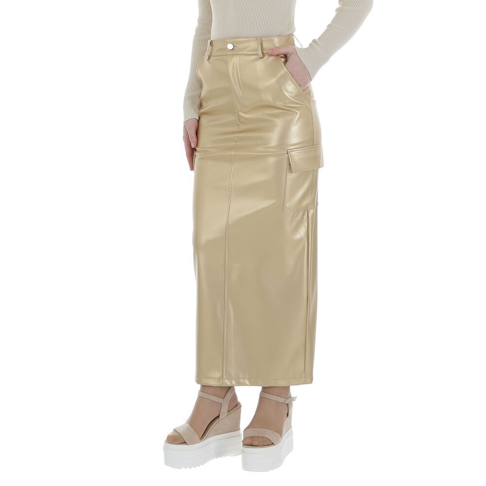 Ital-Design Lederimitatrock Damen Elegant (86365159) Stretch günstig online kaufen