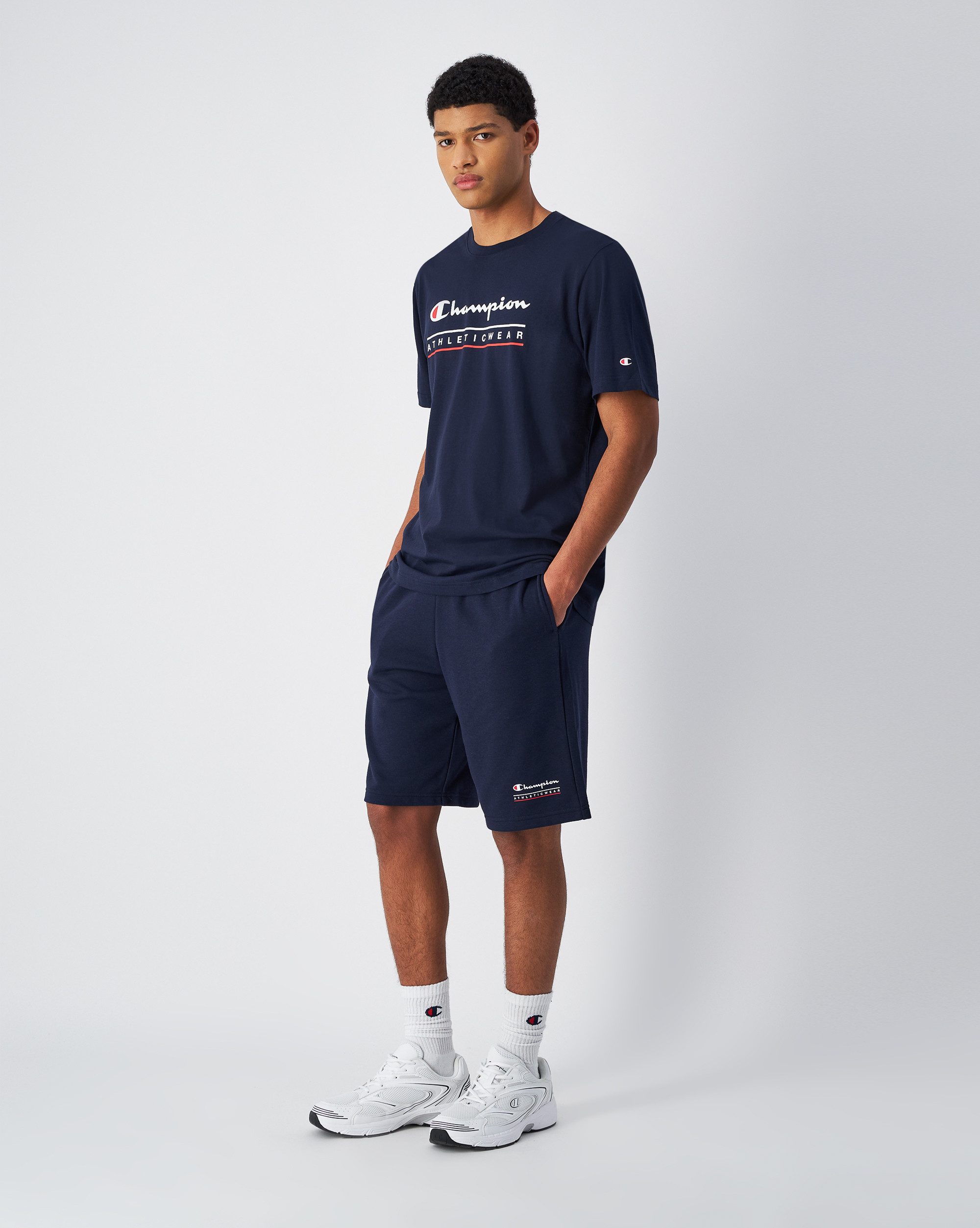 Champion T-Shirt für Erwachsene, sportlicher Stil, aus Baumwolle